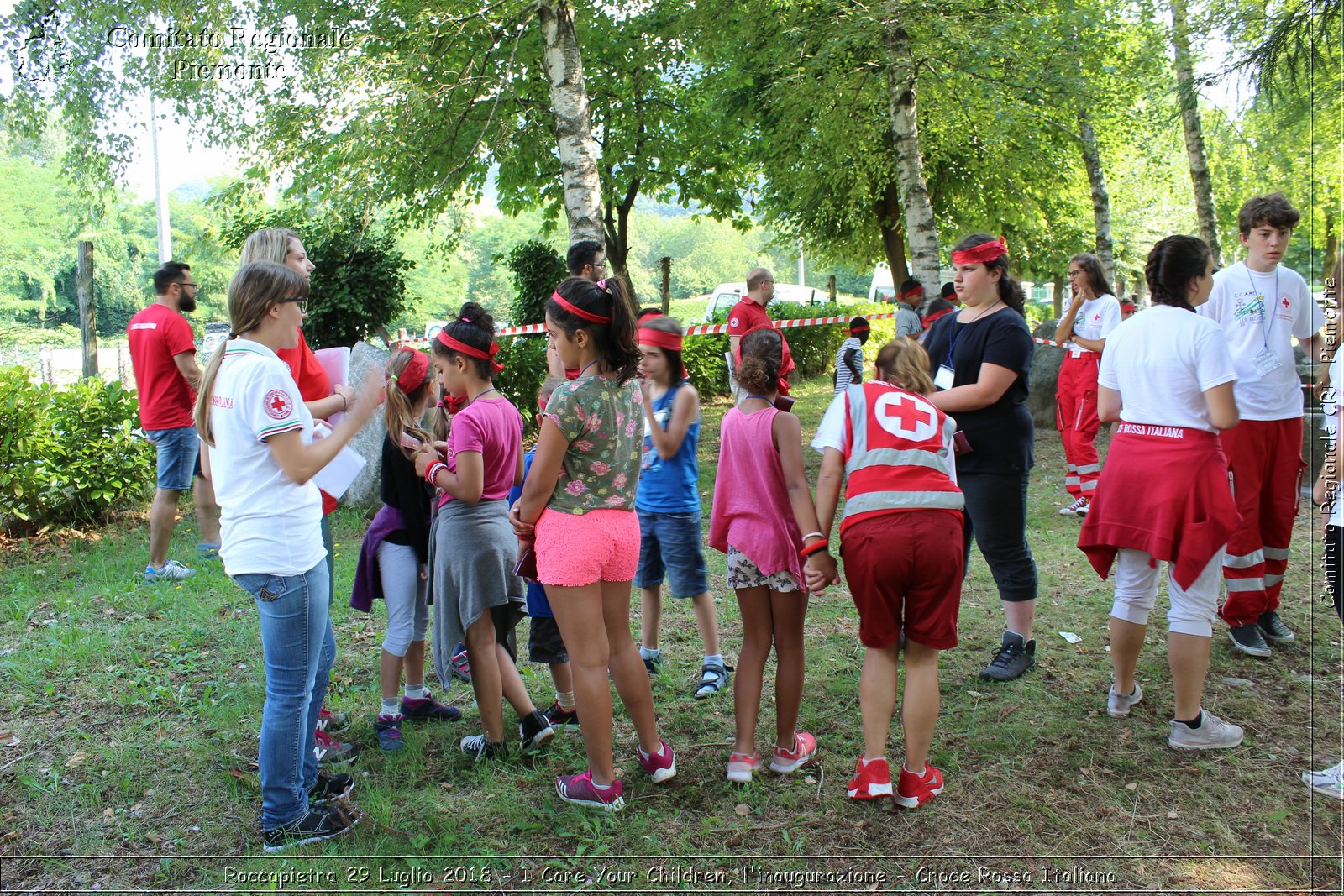 Roccapietra 29 Luglio 2018 - I Care Your Children, l'inaugurazione - Croce Rossa Italiana- Comitato Regionale del Piemonte