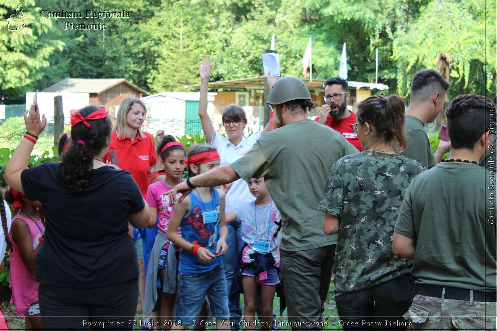 Roccapietra 29 Luglio 2018 - I Care Your Children, l'inaugurazione - Croce Rossa Italiana- Comitato Regionale del Piemonte