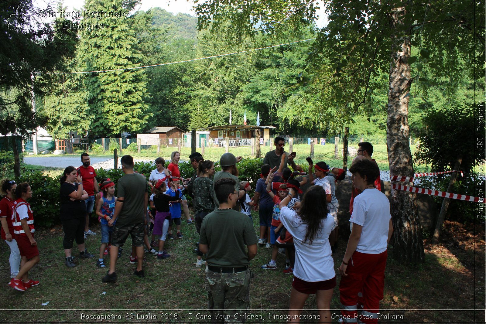 Roccapietra 29 Luglio 2018 - I Care Your Children, l'inaugurazione - Croce Rossa Italiana- Comitato Regionale del Piemonte