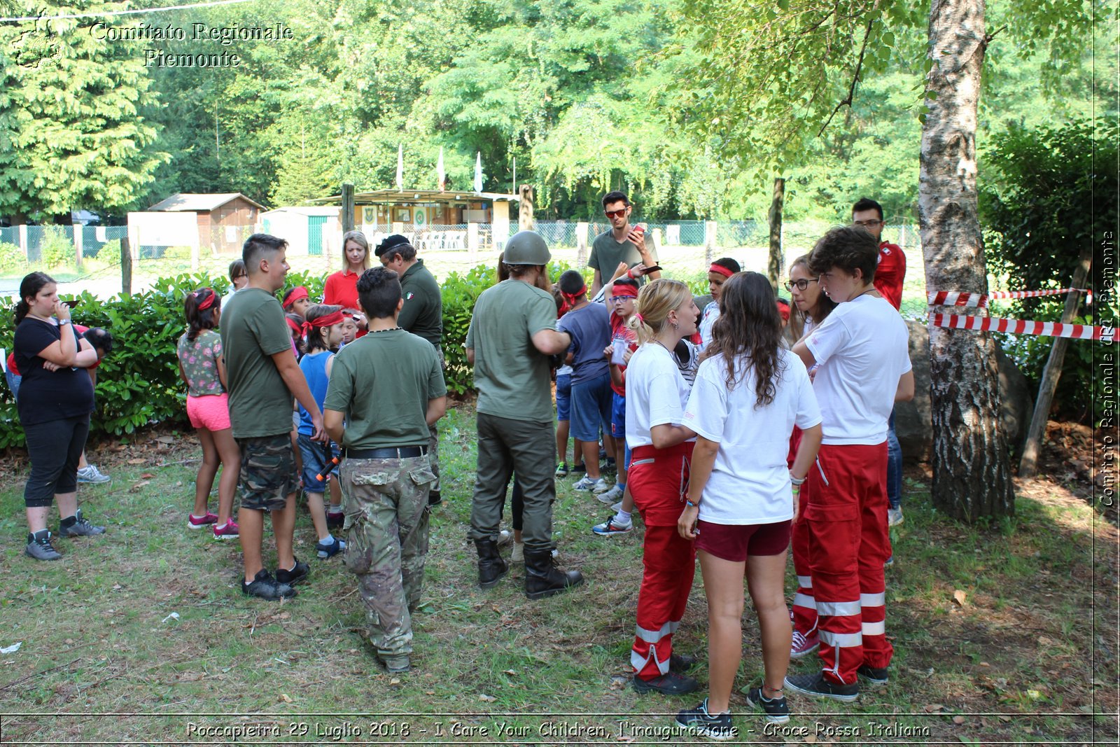 Roccapietra 29 Luglio 2018 - I Care Your Children, l'inaugurazione - Croce Rossa Italiana- Comitato Regionale del Piemonte