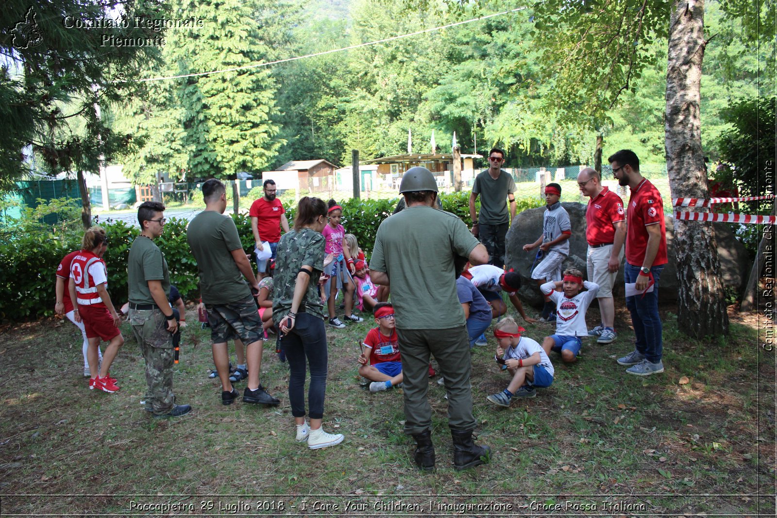 Roccapietra 29 Luglio 2018 - I Care Your Children, l'inaugurazione - Croce Rossa Italiana- Comitato Regionale del Piemonte