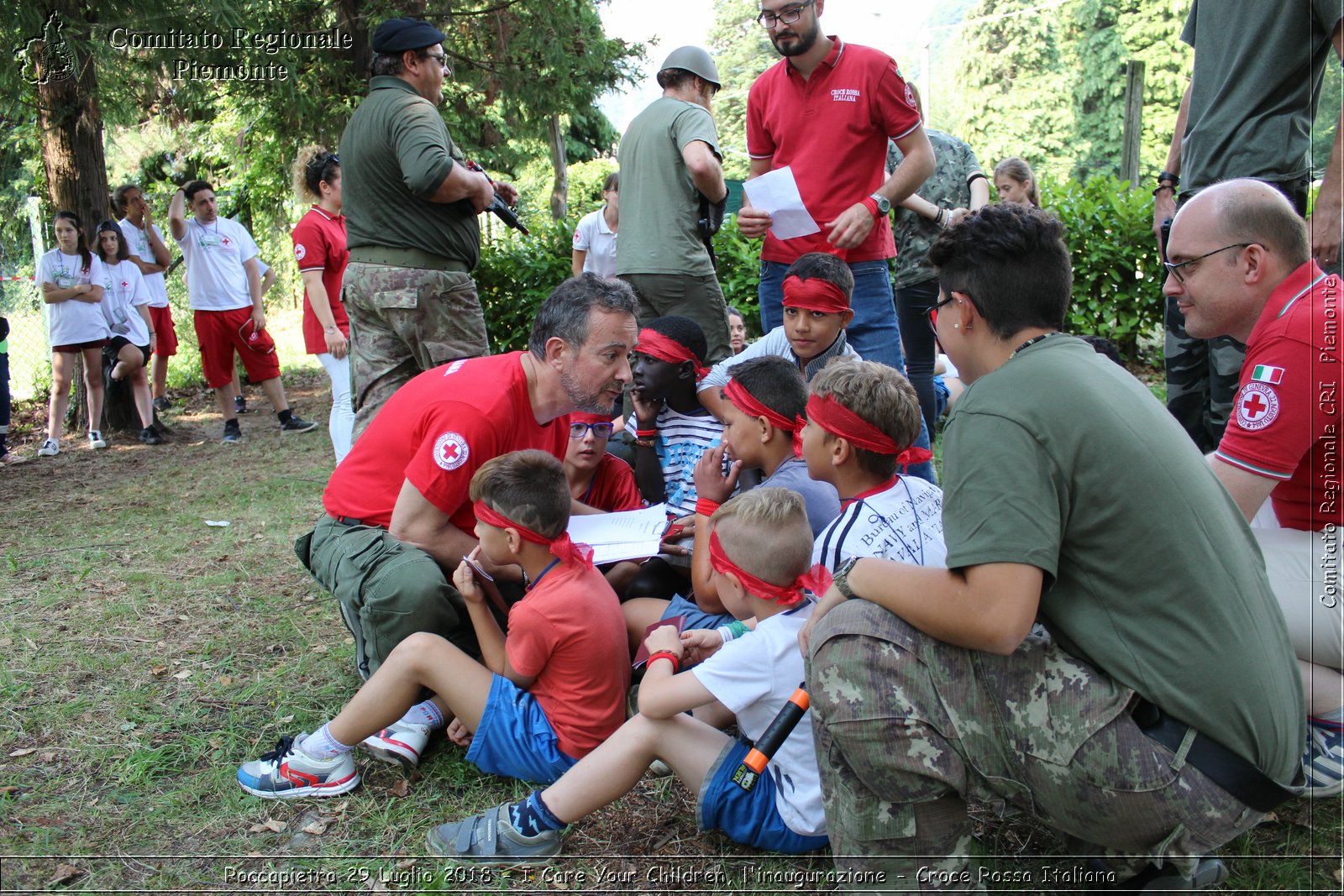 Roccapietra 29 Luglio 2018 - I Care Your Children, l'inaugurazione - Croce Rossa Italiana- Comitato Regionale del Piemonte