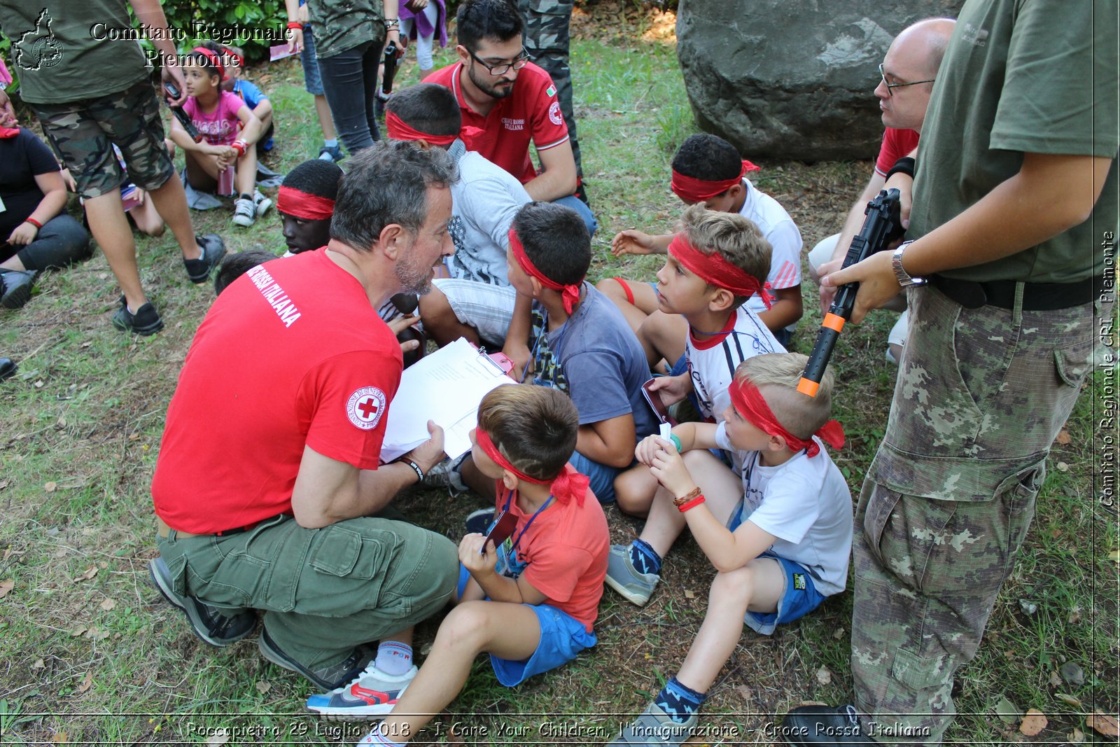 Roccapietra 29 Luglio 2018 - I Care Your Children, l'inaugurazione - Croce Rossa Italiana- Comitato Regionale del Piemonte