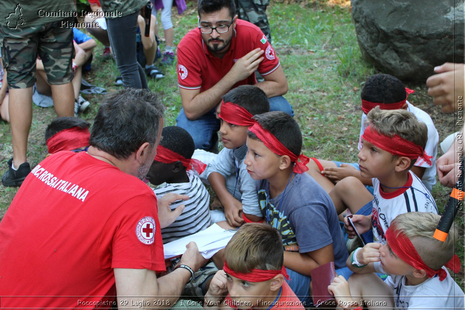 Roccapietra 29 Luglio 2018 - I Care Your Children, l'inaugurazione - Croce Rossa Italiana- Comitato Regionale del Piemonte