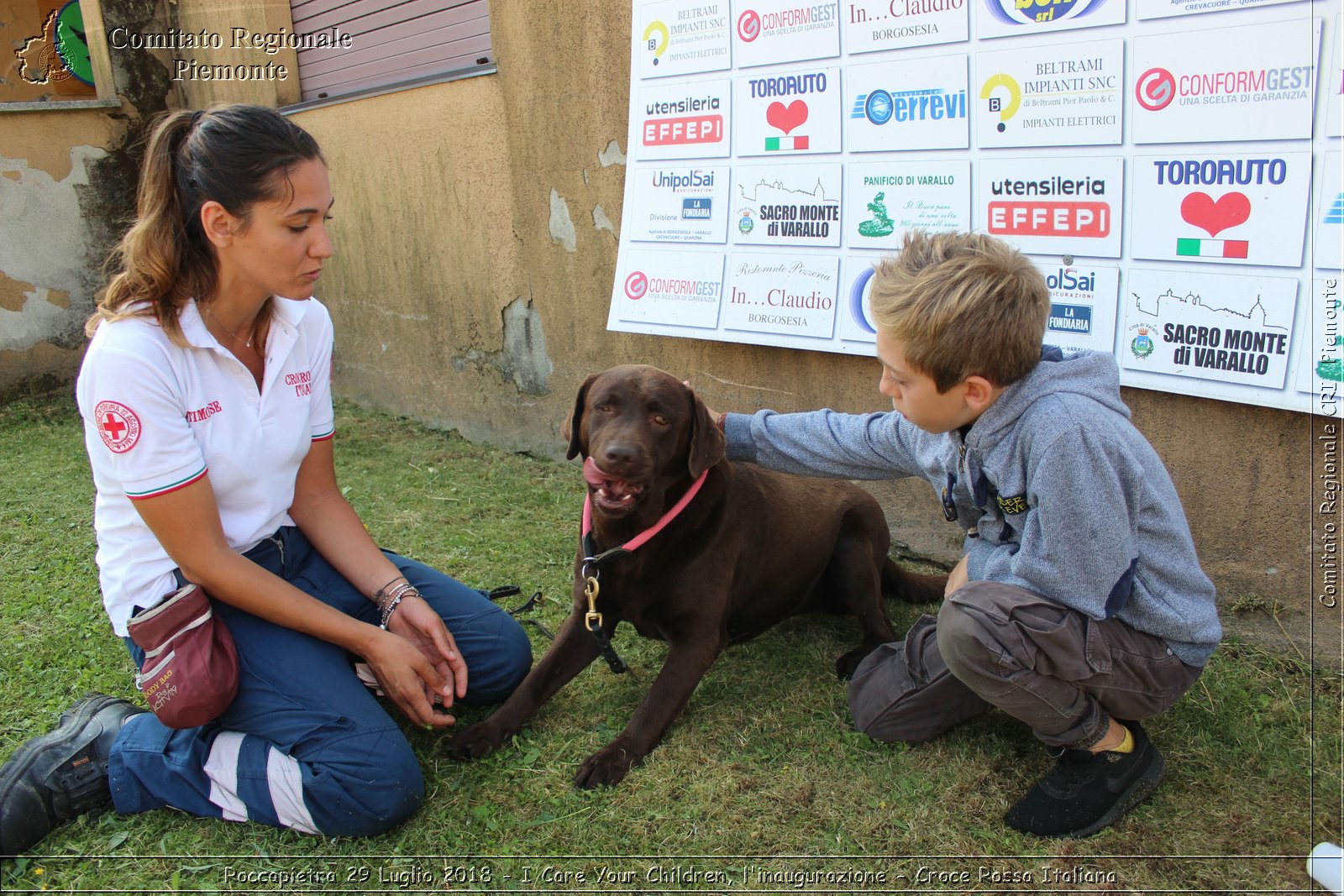 Roccapietra 29 Luglio 2018 - I Care Your Children, l'inaugurazione - Croce Rossa Italiana- Comitato Regionale del Piemonte