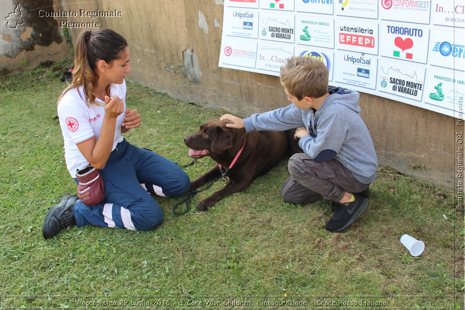 Roccapietra 29 Luglio 2018 - I Care Your Children, l'inaugurazione - Croce Rossa Italiana- Comitato Regionale del Piemonte