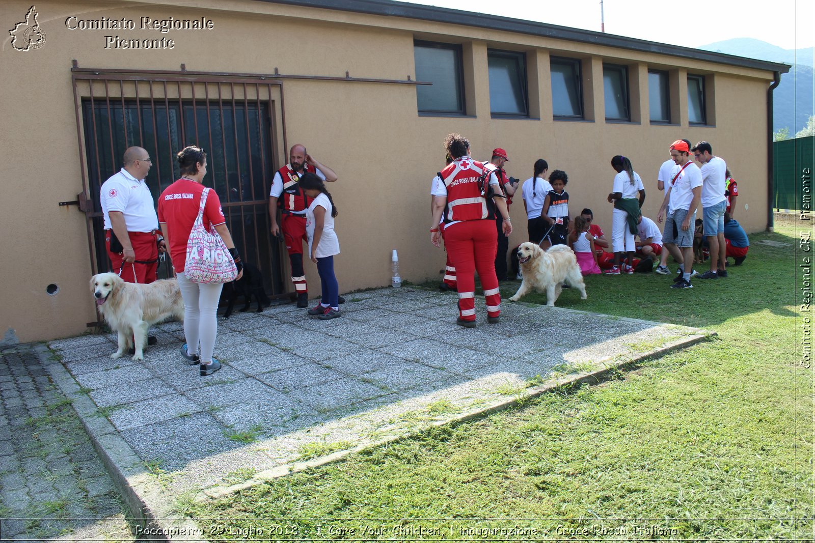 Roccapietra 29 Luglio 2018 - I Care Your Children, l'inaugurazione - Croce Rossa Italiana- Comitato Regionale del Piemonte