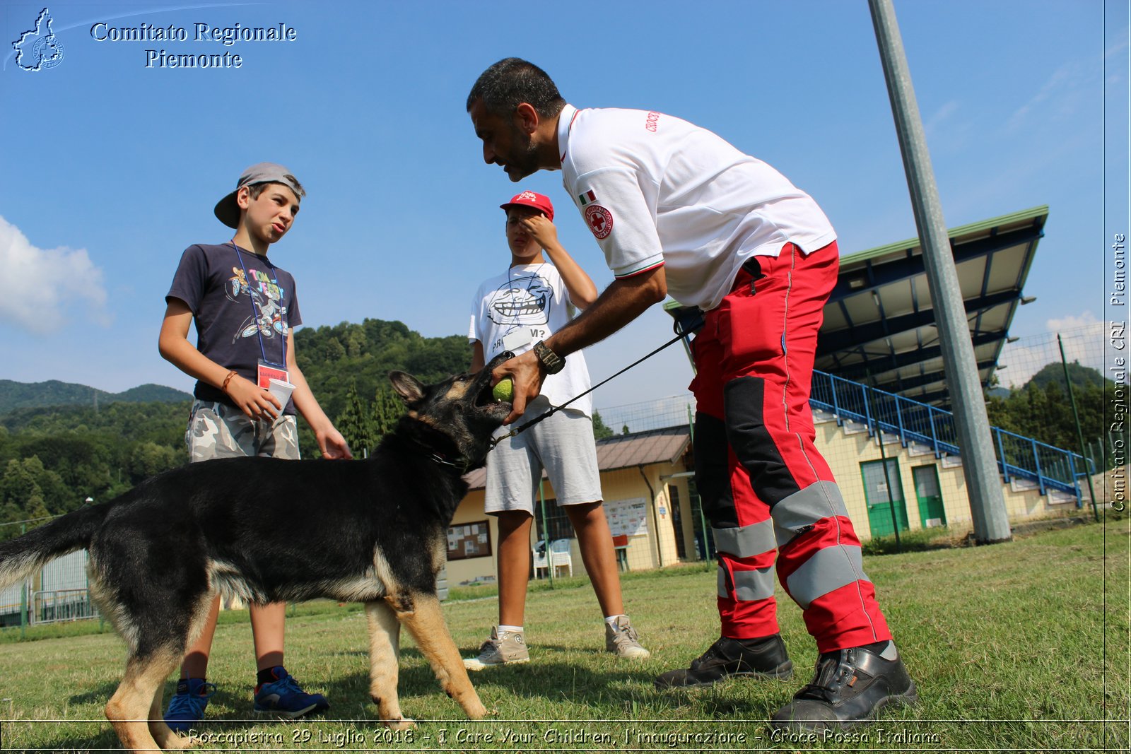 Roccapietra 29 Luglio 2018 - I Care Your Children, l'inaugurazione - Croce Rossa Italiana- Comitato Regionale del Piemonte