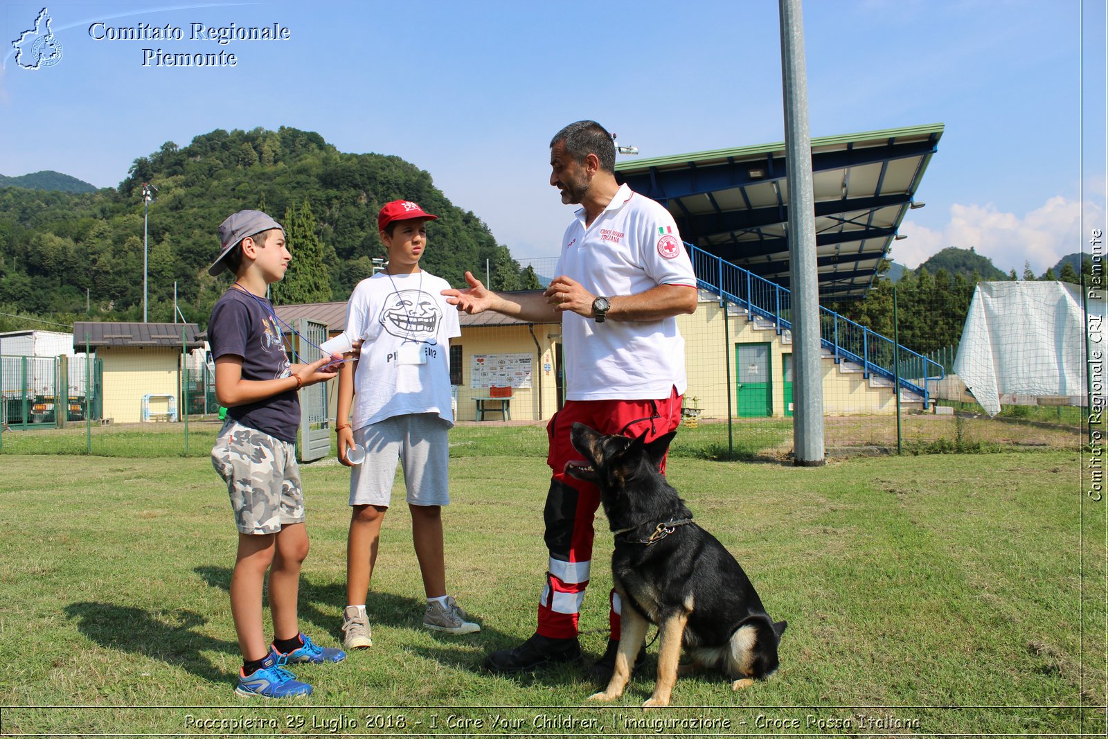 Roccapietra 29 Luglio 2018 - I Care Your Children, l'inaugurazione - Croce Rossa Italiana- Comitato Regionale del Piemonte