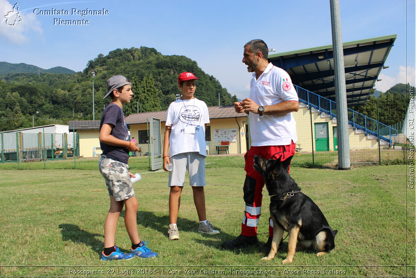 Roccapietra 29 Luglio 2018 - I Care Your Children, l'inaugurazione - Croce Rossa Italiana- Comitato Regionale del Piemonte