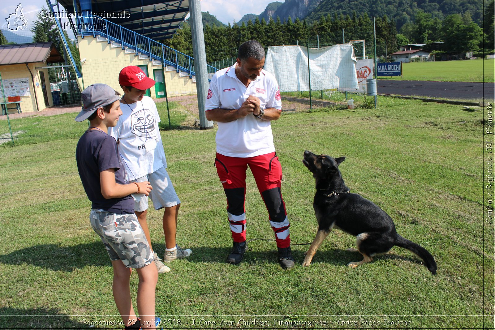 Roccapietra 29 Luglio 2018 - I Care Your Children, l'inaugurazione - Croce Rossa Italiana- Comitato Regionale del Piemonte