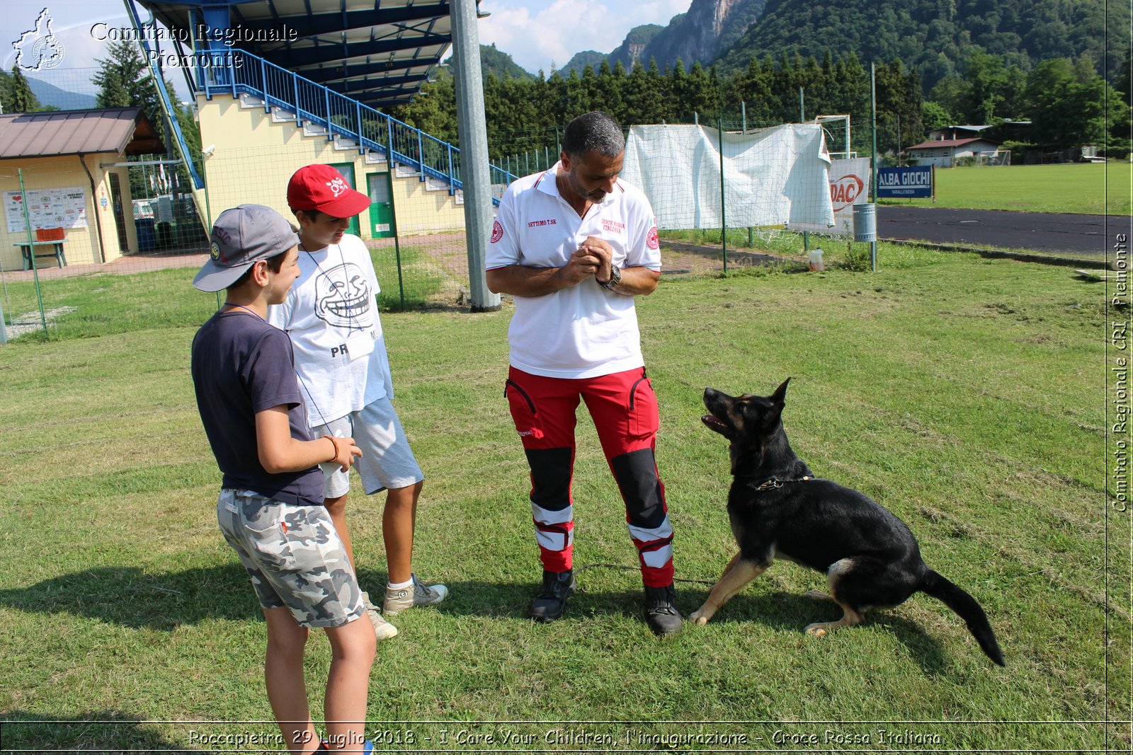 Roccapietra 29 Luglio 2018 - I Care Your Children, l'inaugurazione - Croce Rossa Italiana- Comitato Regionale del Piemonte