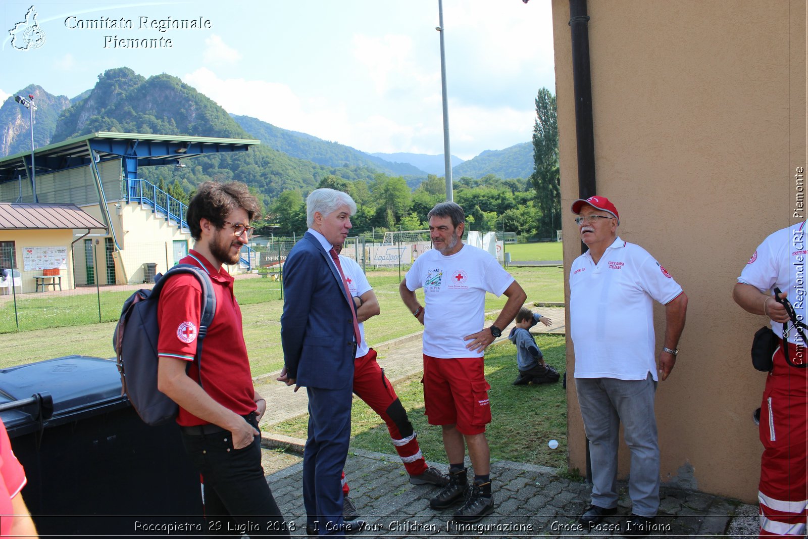 Roccapietra 29 Luglio 2018 - I Care Your Children, l'inaugurazione - Croce Rossa Italiana- Comitato Regionale del Piemonte