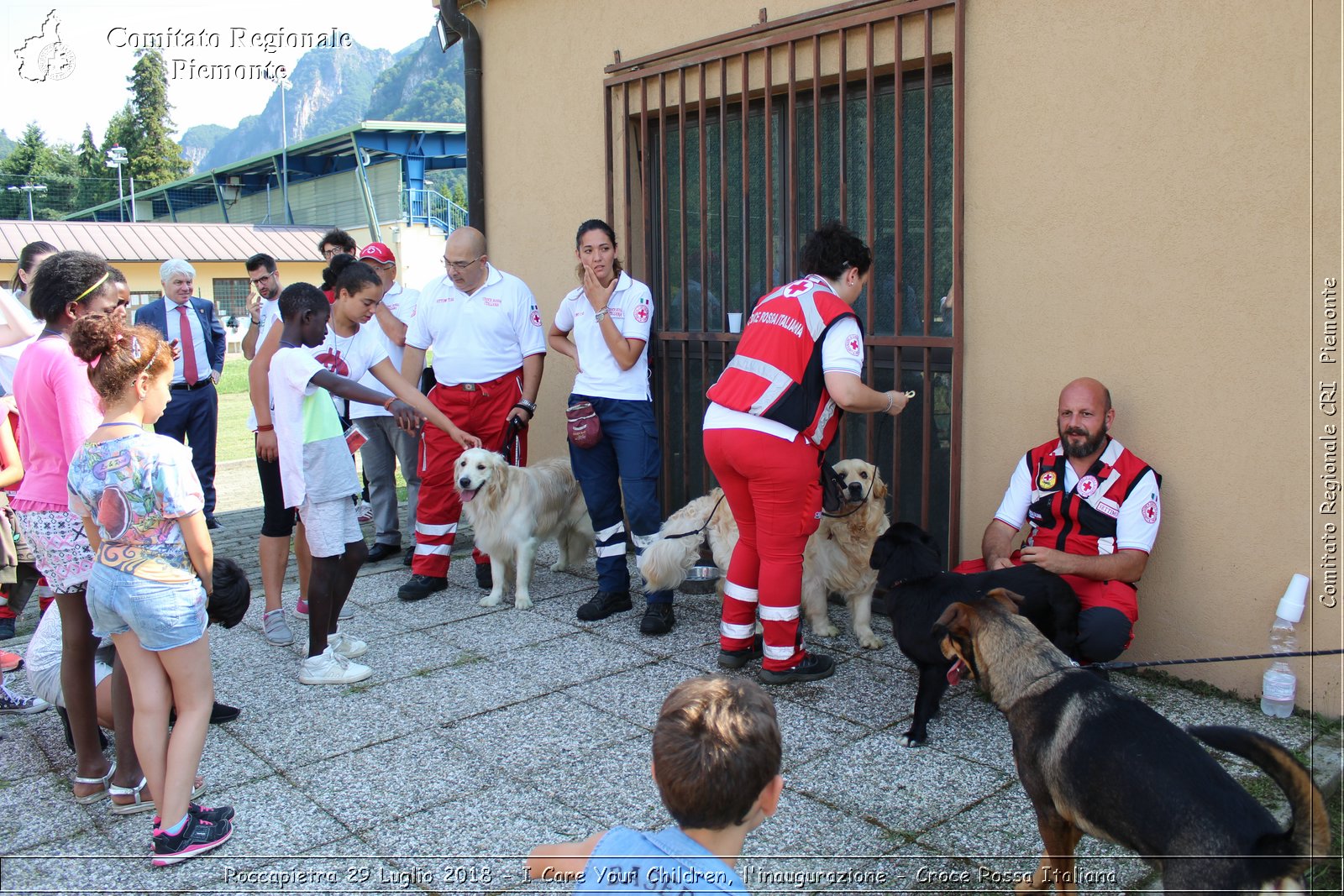 Roccapietra 29 Luglio 2018 - I Care Your Children, l'inaugurazione - Croce Rossa Italiana- Comitato Regionale del Piemonte