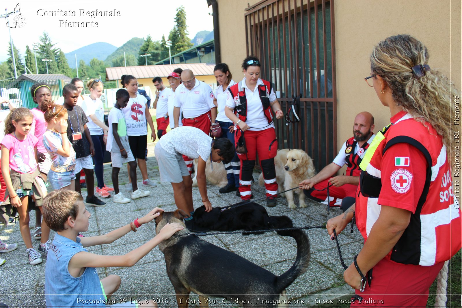 Roccapietra 29 Luglio 2018 - I Care Your Children, l'inaugurazione - Croce Rossa Italiana- Comitato Regionale del Piemonte