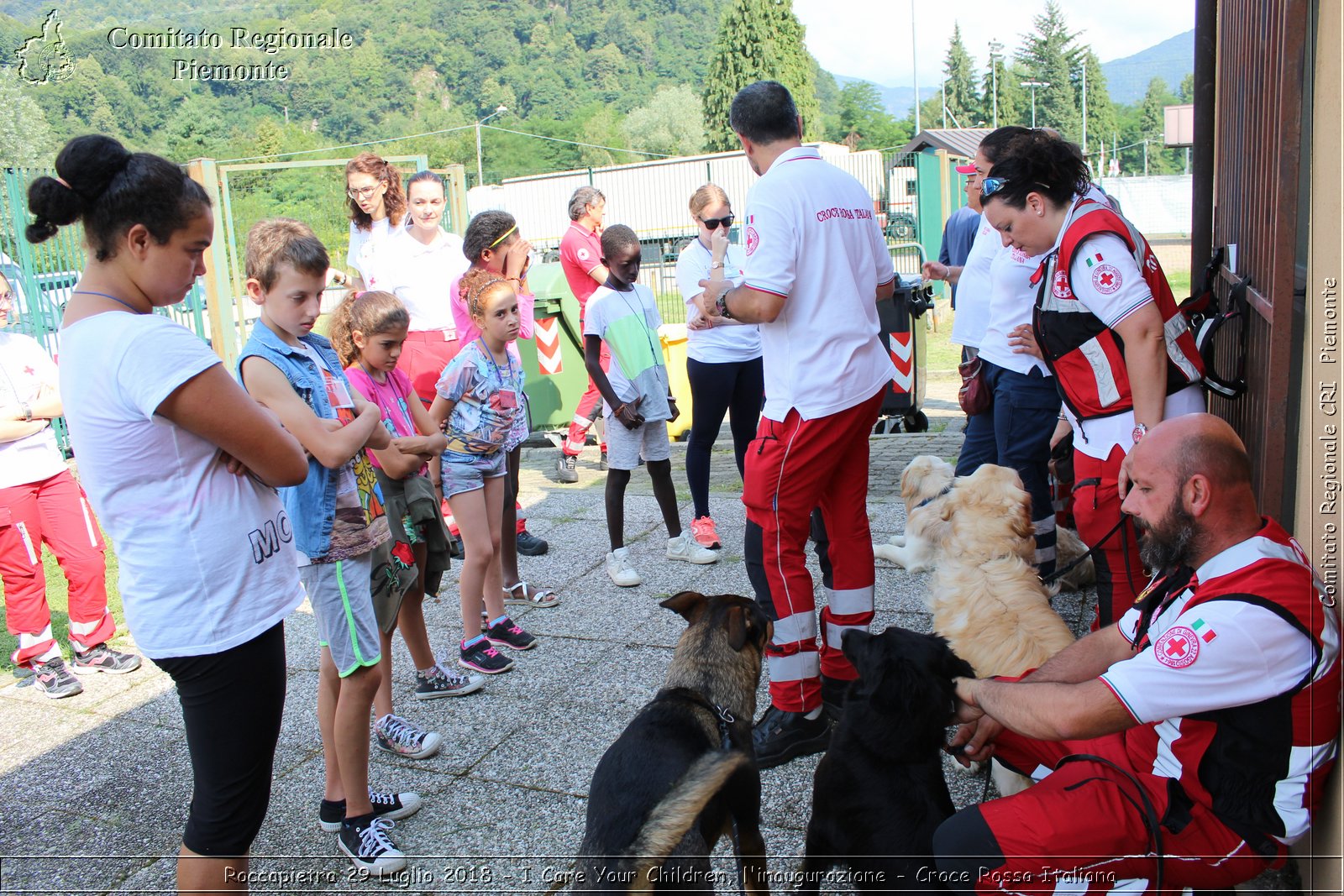 Roccapietra 29 Luglio 2018 - I Care Your Children, l'inaugurazione - Croce Rossa Italiana- Comitato Regionale del Piemonte