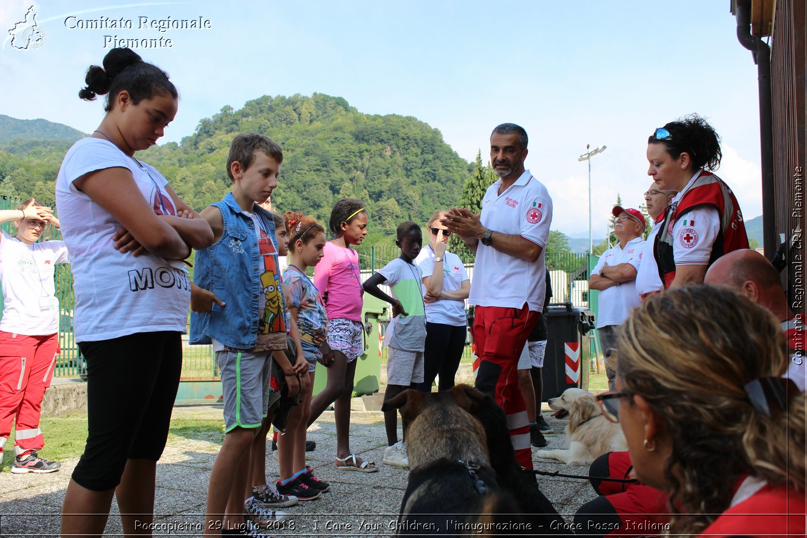 Roccapietra 29 Luglio 2018 - I Care Your Children, l'inaugurazione - Croce Rossa Italiana- Comitato Regionale del Piemonte