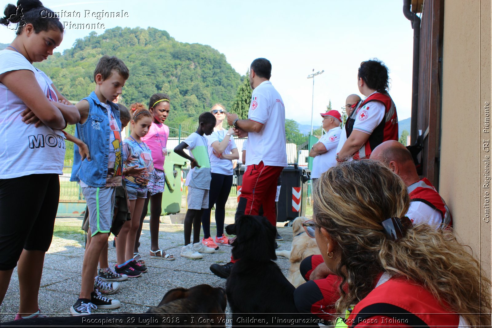 Roccapietra 29 Luglio 2018 - I Care Your Children, l'inaugurazione - Croce Rossa Italiana- Comitato Regionale del Piemonte