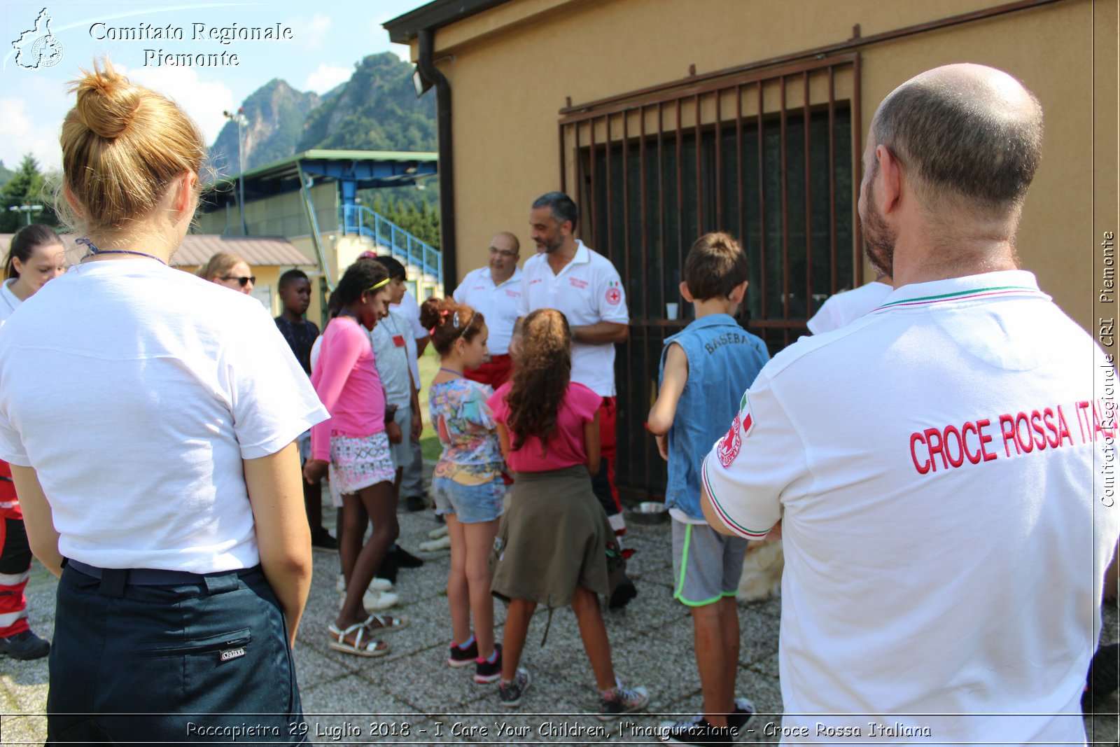 Roccapietra 29 Luglio 2018 - I Care Your Children, l'inaugurazione - Croce Rossa Italiana- Comitato Regionale del Piemonte