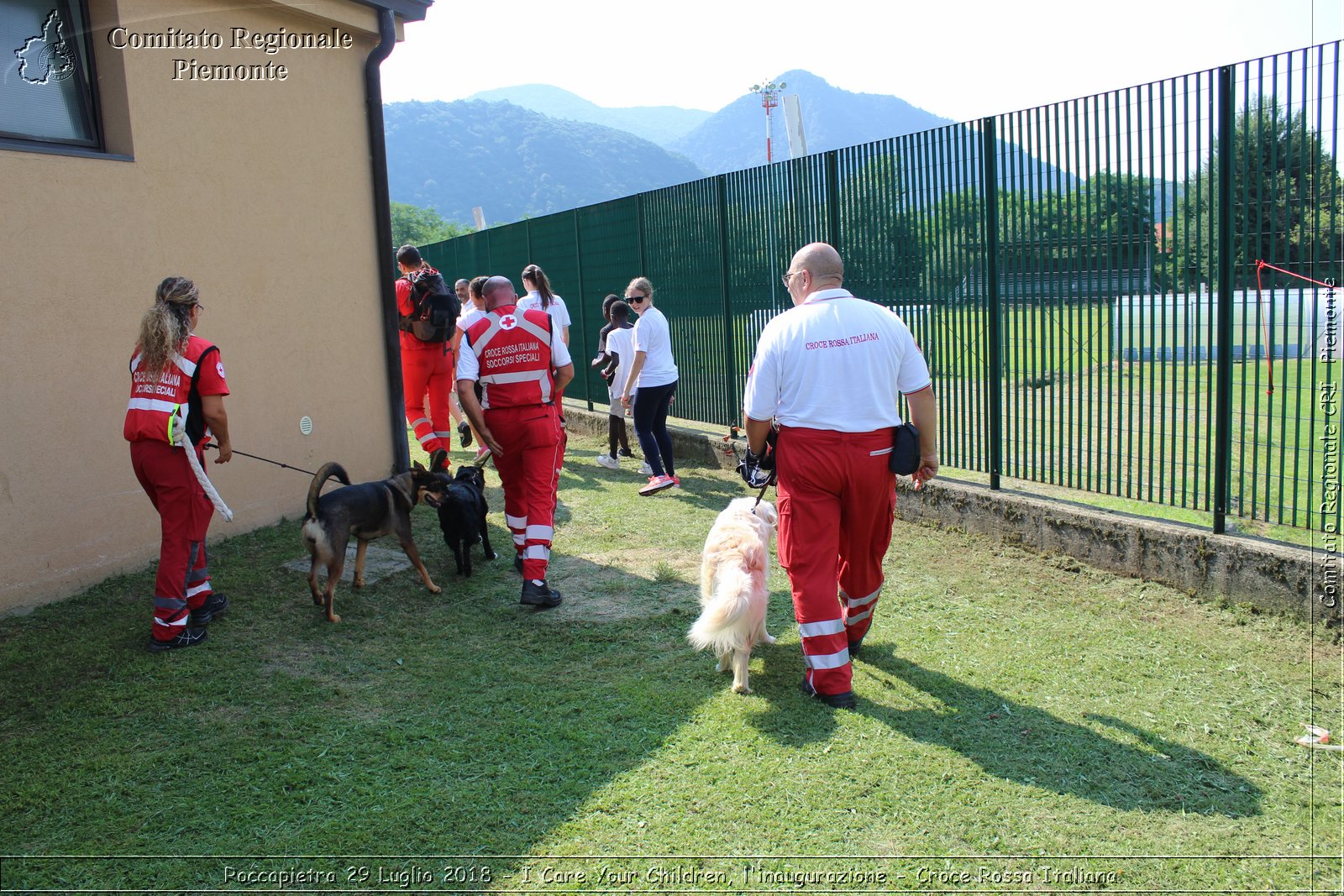 Roccapietra 29 Luglio 2018 - I Care Your Children, l'inaugurazione - Croce Rossa Italiana- Comitato Regionale del Piemonte