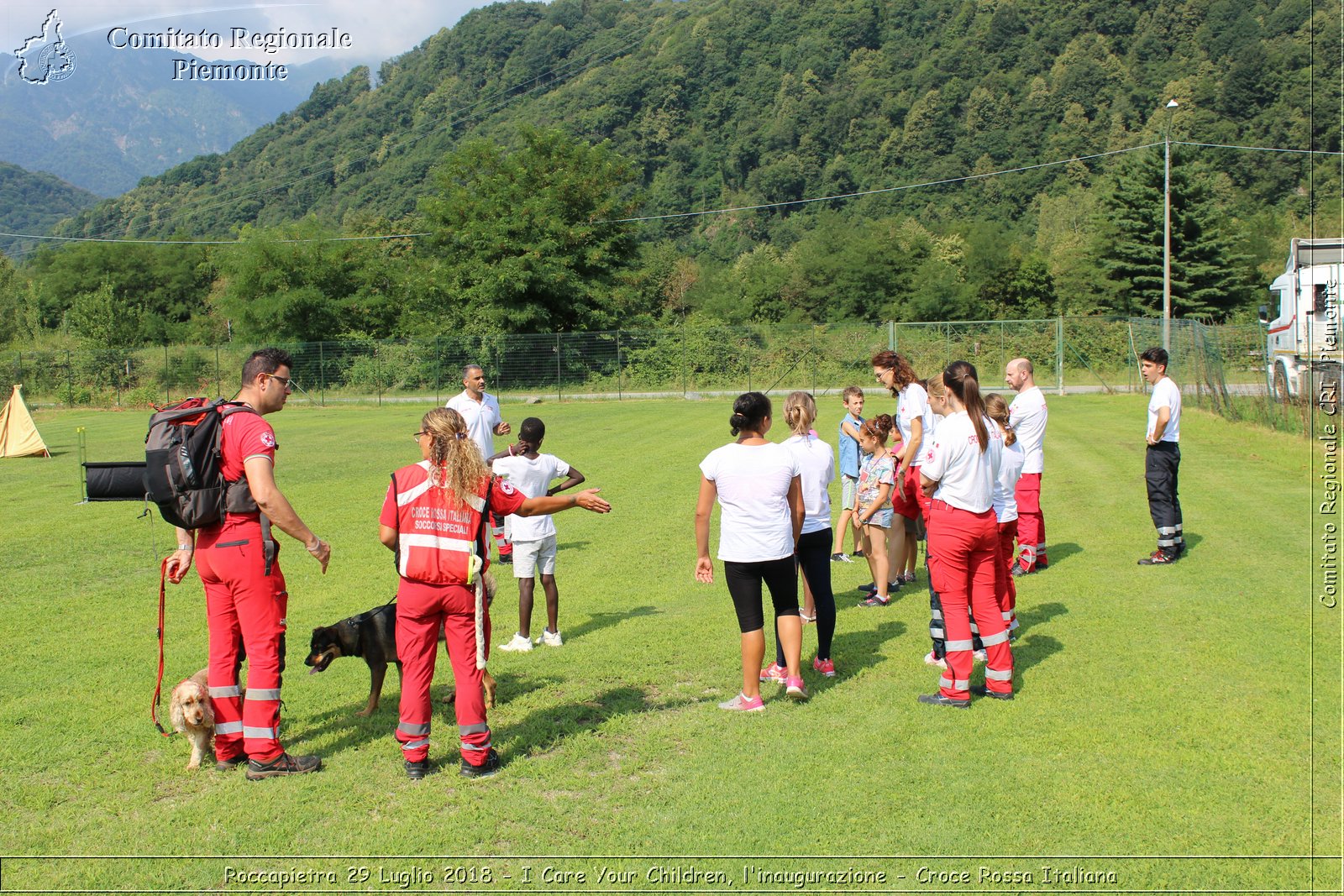 Roccapietra 29 Luglio 2018 - I Care Your Children, l'inaugurazione - Croce Rossa Italiana- Comitato Regionale del Piemonte