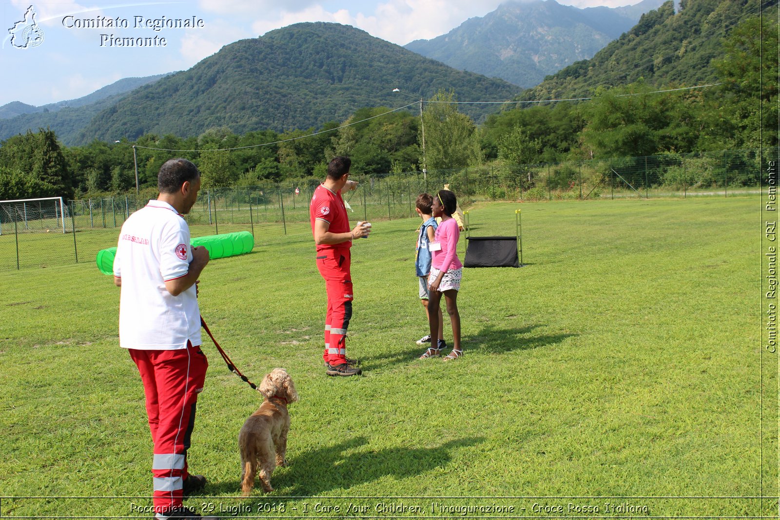 Roccapietra 29 Luglio 2018 - I Care Your Children, l'inaugurazione - Croce Rossa Italiana- Comitato Regionale del Piemonte