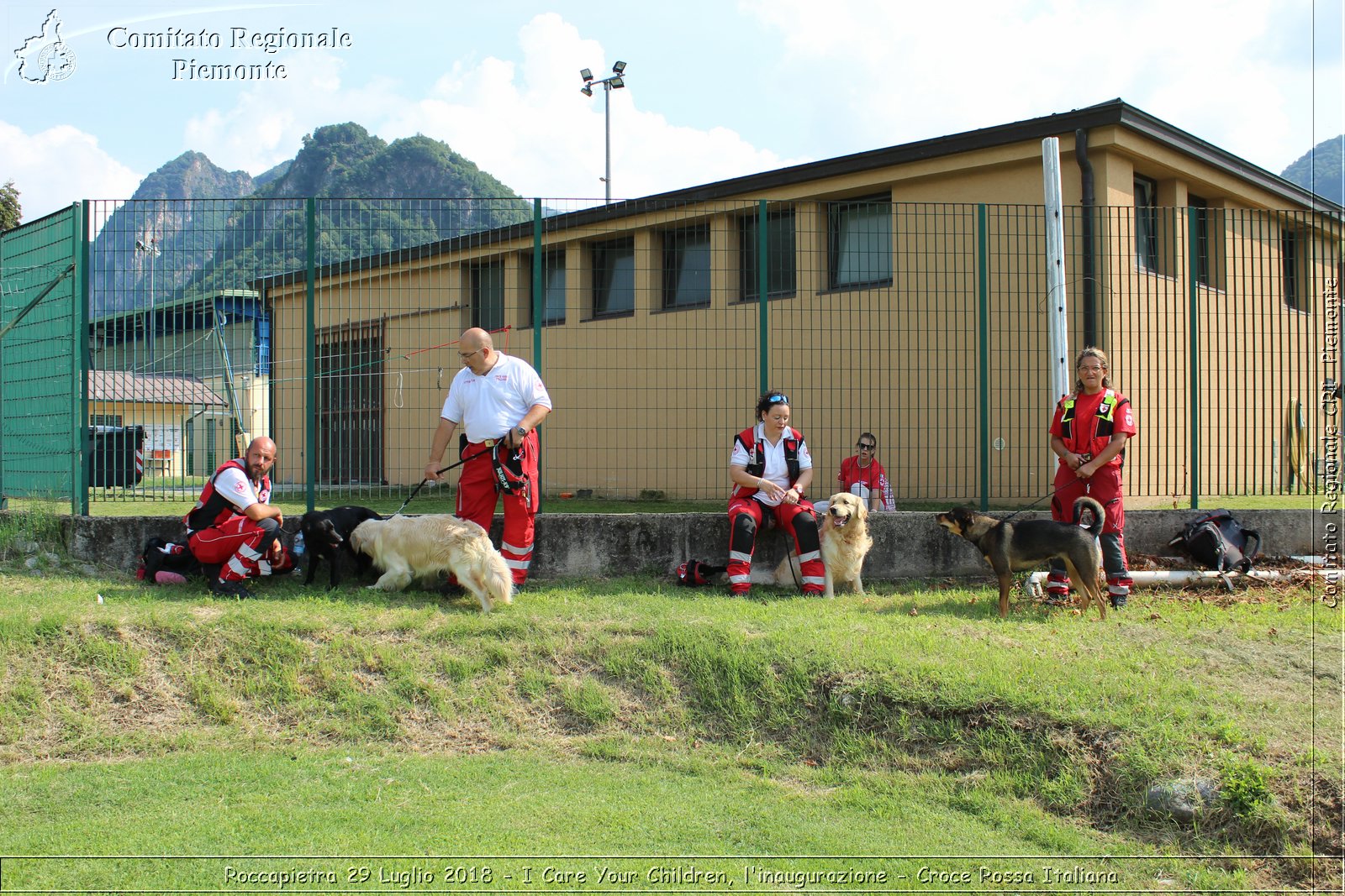 Roccapietra 29 Luglio 2018 - I Care Your Children, l'inaugurazione - Croce Rossa Italiana- Comitato Regionale del Piemonte