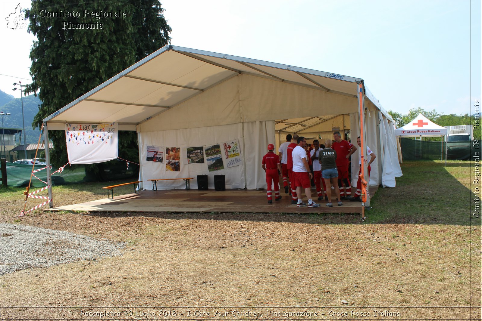 Roccapietra 29 Luglio 2018 - I Care Your Children, l'inaugurazione - Croce Rossa Italiana- Comitato Regionale del Piemonte