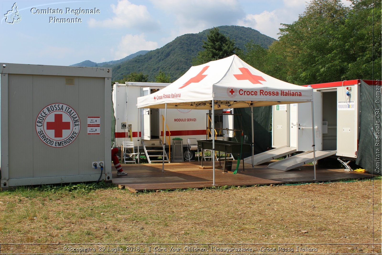 Roccapietra 29 Luglio 2018 - I Care Your Children, l'inaugurazione - Croce Rossa Italiana- Comitato Regionale del Piemonte