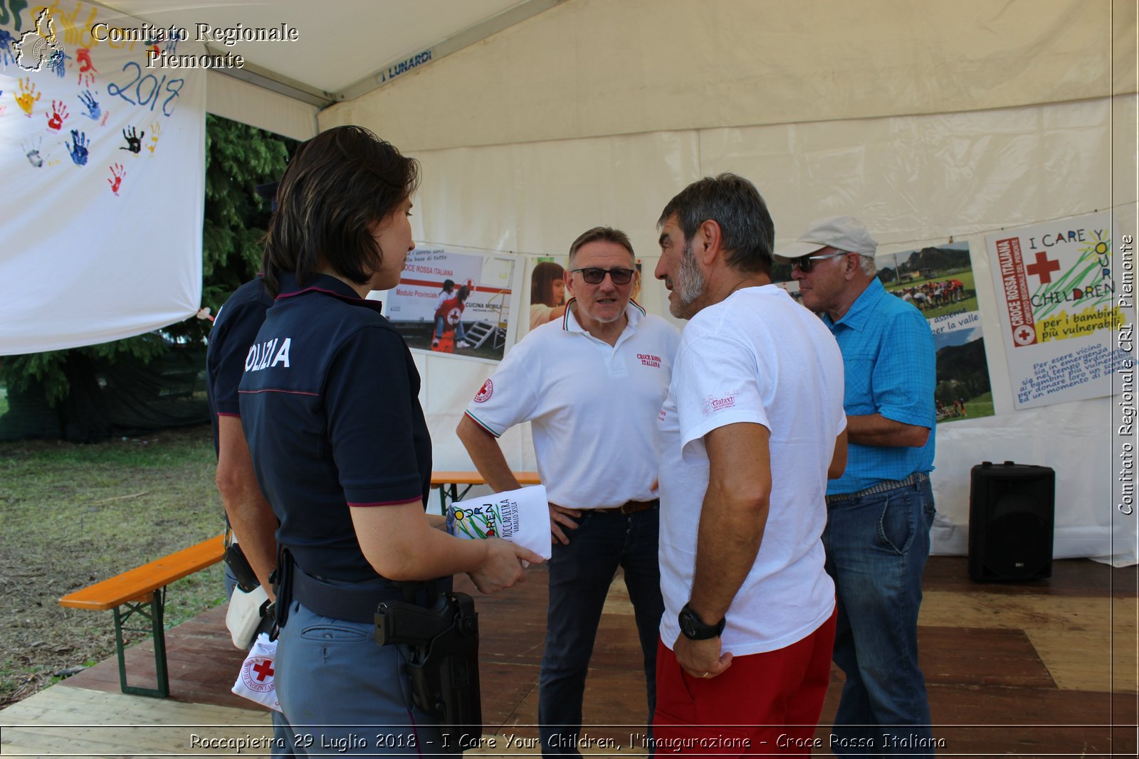 Roccapietra 29 Luglio 2018 - I Care Your Children, l'inaugurazione - Croce Rossa Italiana- Comitato Regionale del Piemonte