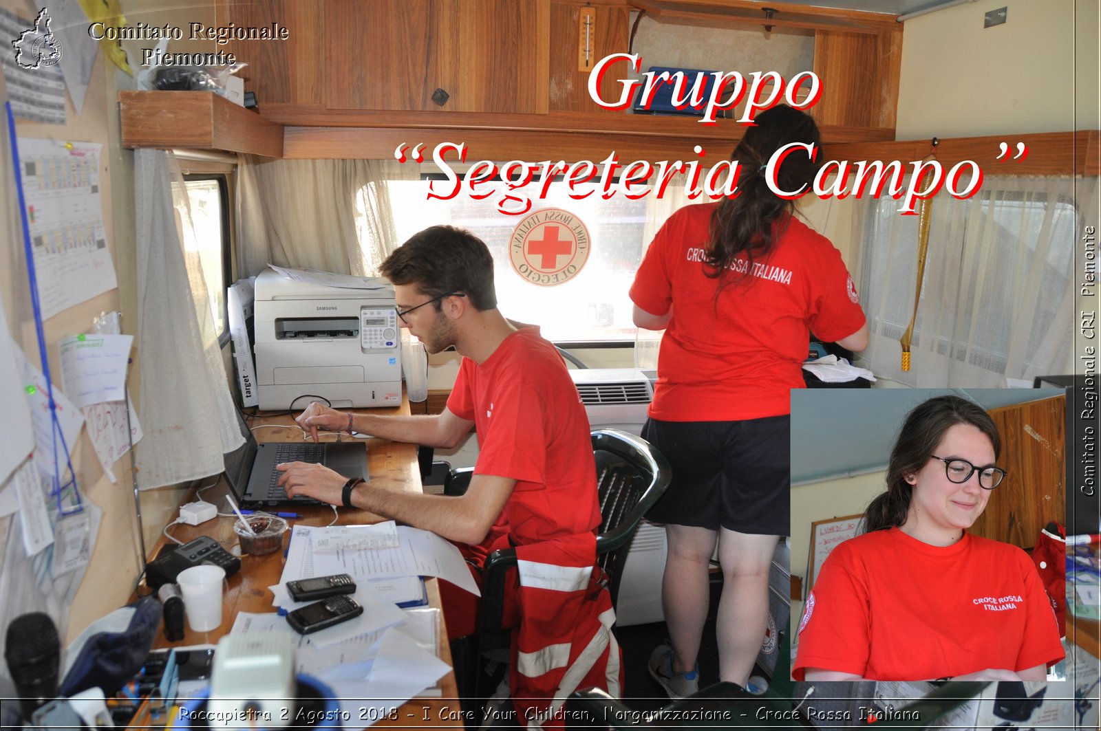 Roccapietra 2 Agosto 2018 - I Care Your Children, l'organizzazione - Croce Rossa Italiana- Comitato Regionale del Piemonte