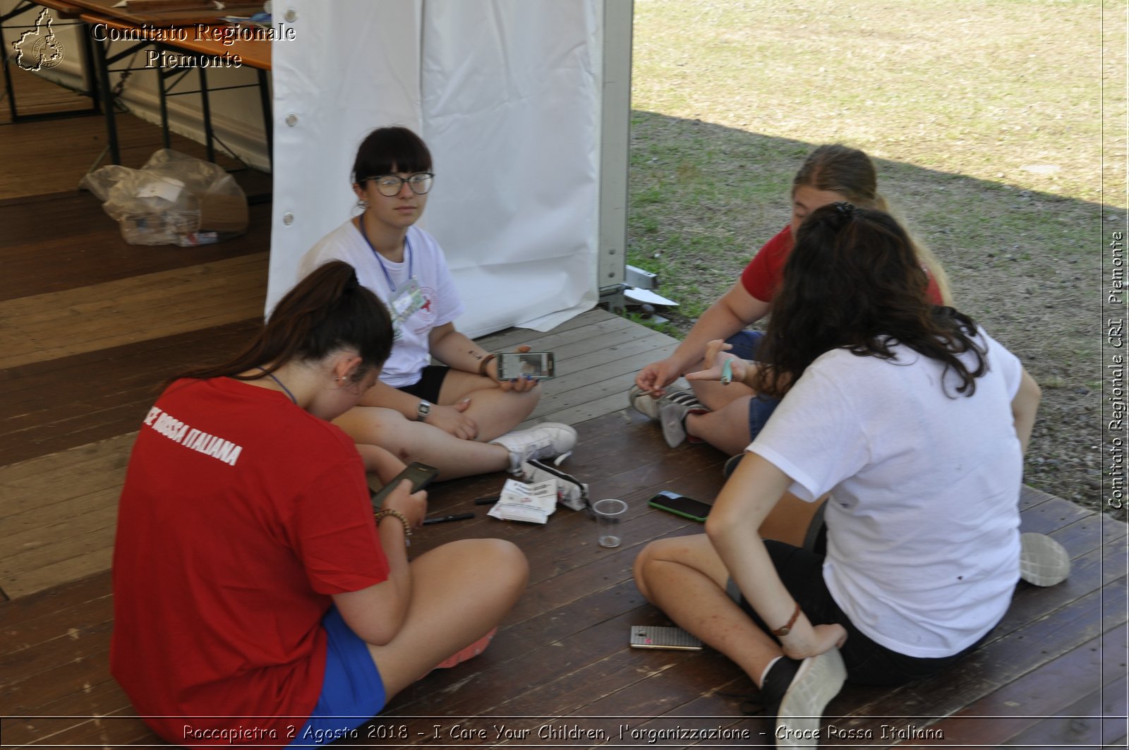 Roccapietra 2 Agosto 2018 - I Care Your Children, l'organizzazione - Croce Rossa Italiana- Comitato Regionale del Piemonte