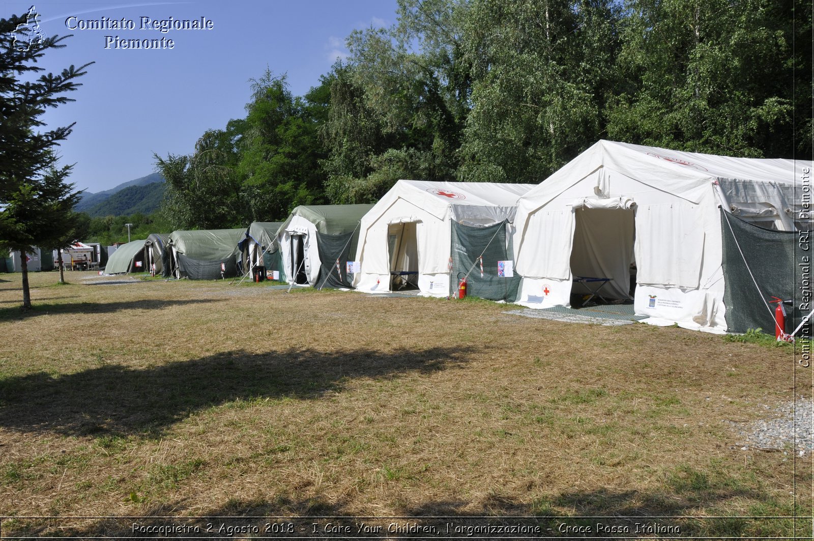 Roccapietra 2 Agosto 2018 - I Care Your Children, l'organizzazione - Croce Rossa Italiana- Comitato Regionale del Piemonte