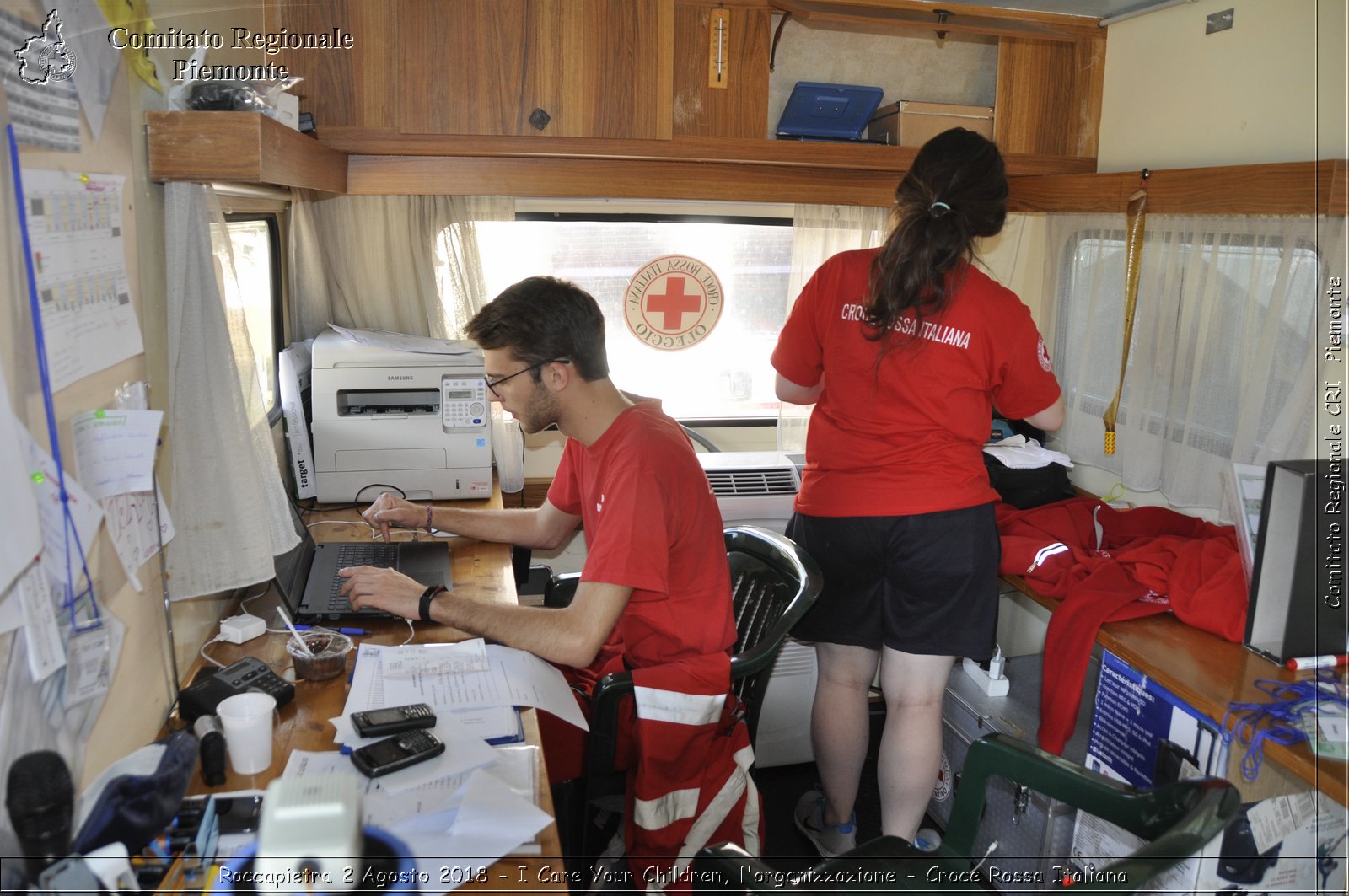 Roccapietra 2 Agosto 2018 - I Care Your Children, l'organizzazione - Croce Rossa Italiana- Comitato Regionale del Piemonte