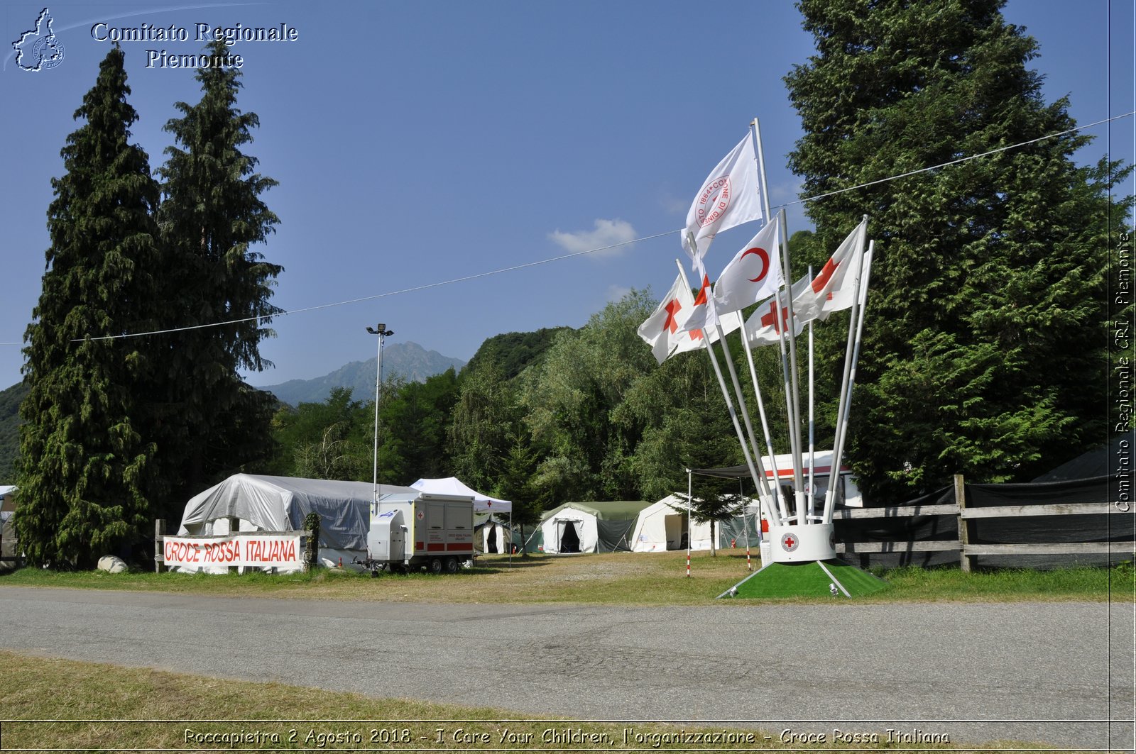 Roccapietra 2 Agosto 2018 - I Care Your Children, l'organizzazione - Croce Rossa Italiana- Comitato Regionale del Piemonte