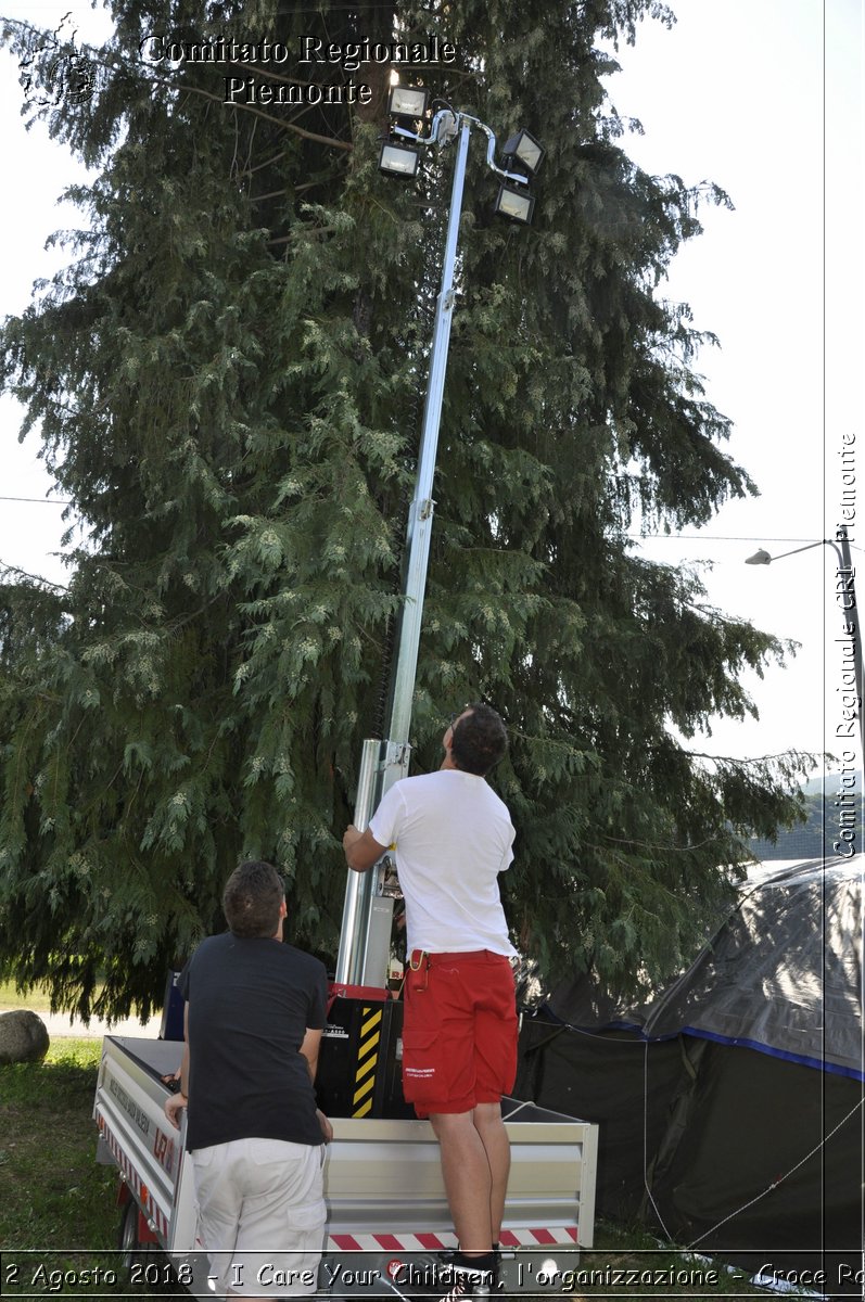 Roccapietra 2 Agosto 2018 - I Care Your Children, l'organizzazione - Croce Rossa Italiana- Comitato Regionale del Piemonte