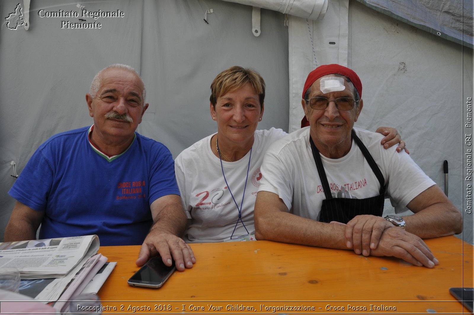 Roccapietra 2 Agosto 2018 - I Care Your Children, l'organizzazione - Croce Rossa Italiana- Comitato Regionale del Piemonte