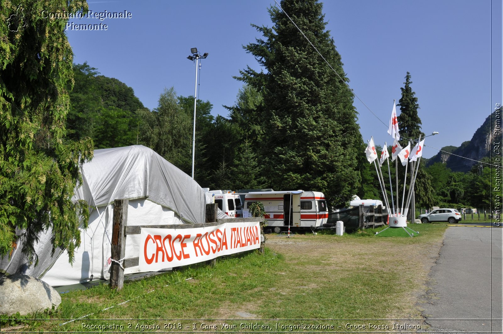 Roccapietra 2 Agosto 2018 - I Care Your Children, l'organizzazione - Croce Rossa Italiana- Comitato Regionale del Piemonte