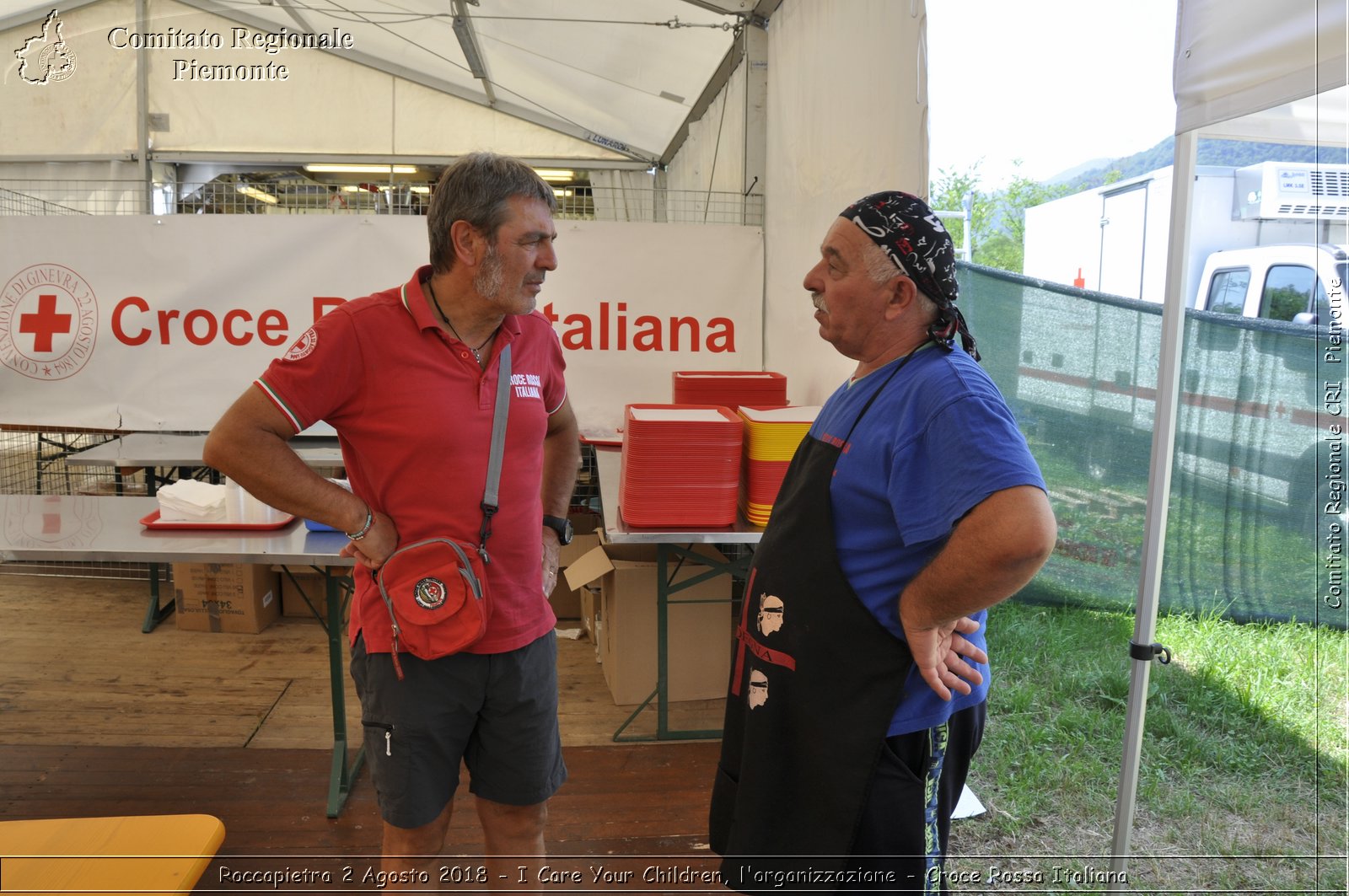 Roccapietra 2 Agosto 2018 - I Care Your Children, l'organizzazione - Croce Rossa Italiana- Comitato Regionale del Piemonte