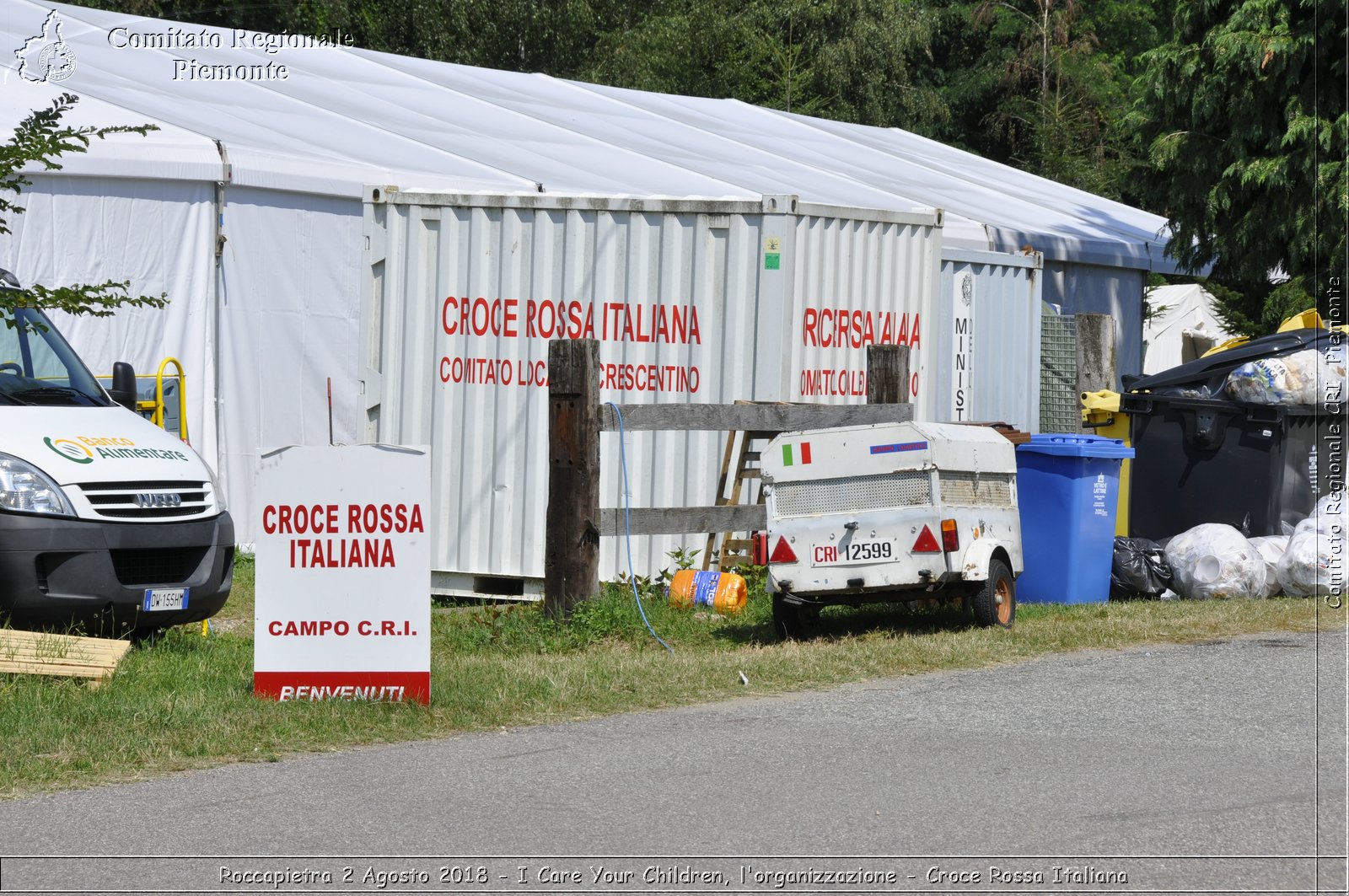 Roccapietra 2 Agosto 2018 - I Care Your Children, l'organizzazione - Croce Rossa Italiana- Comitato Regionale del Piemonte