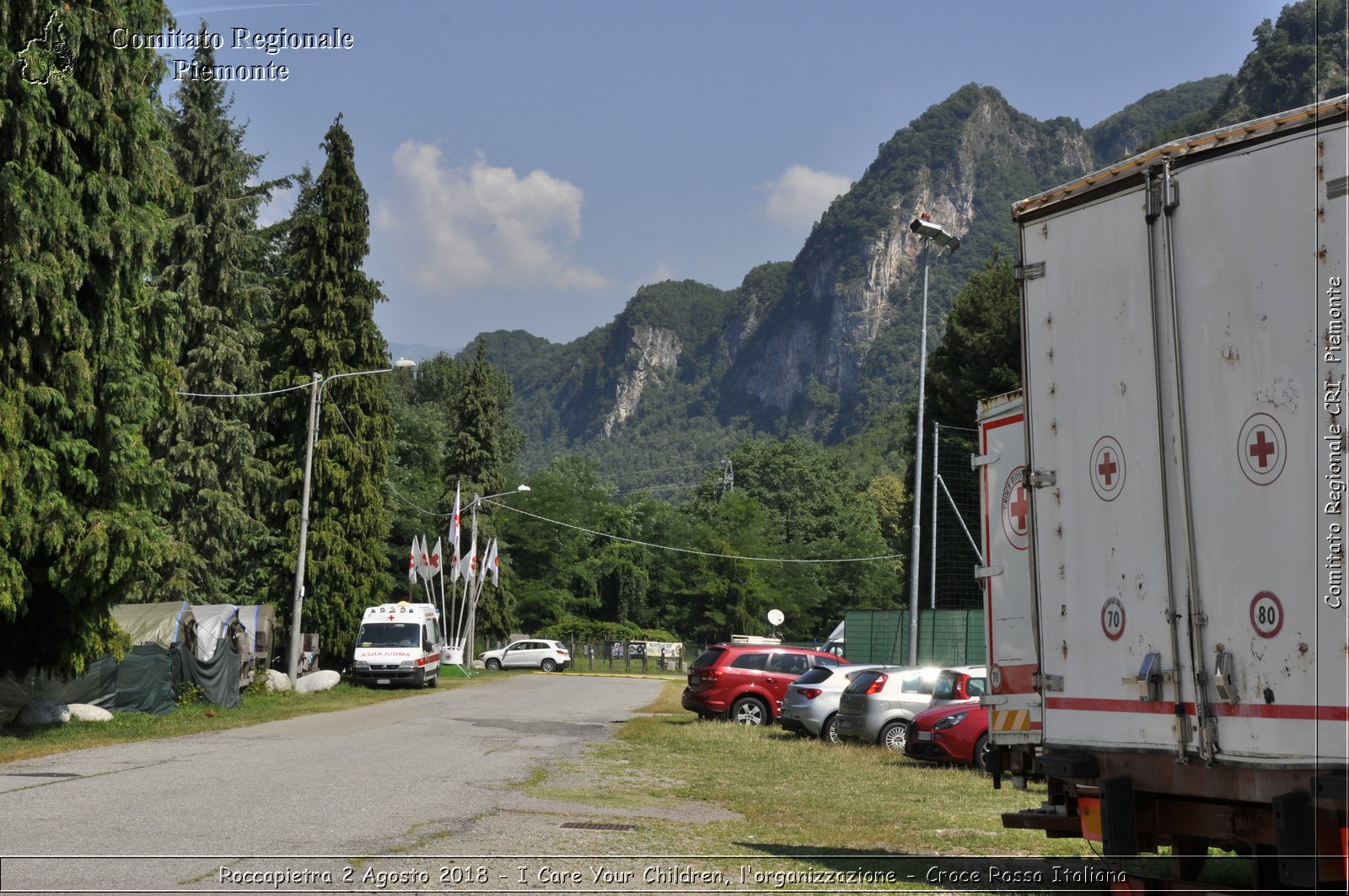 Roccapietra 2 Agosto 2018 - I Care Your Children, l'organizzazione - Croce Rossa Italiana- Comitato Regionale del Piemonte