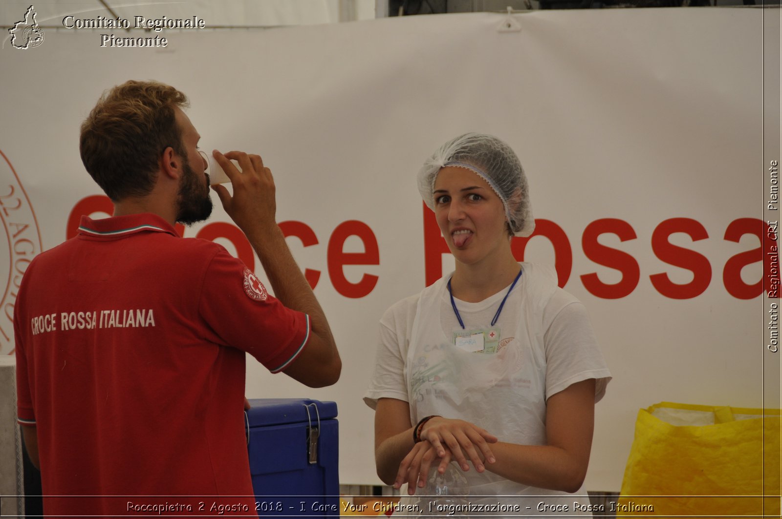 Roccapietra 2 Agosto 2018 - I Care Your Children, l'organizzazione - Croce Rossa Italiana- Comitato Regionale del Piemonte