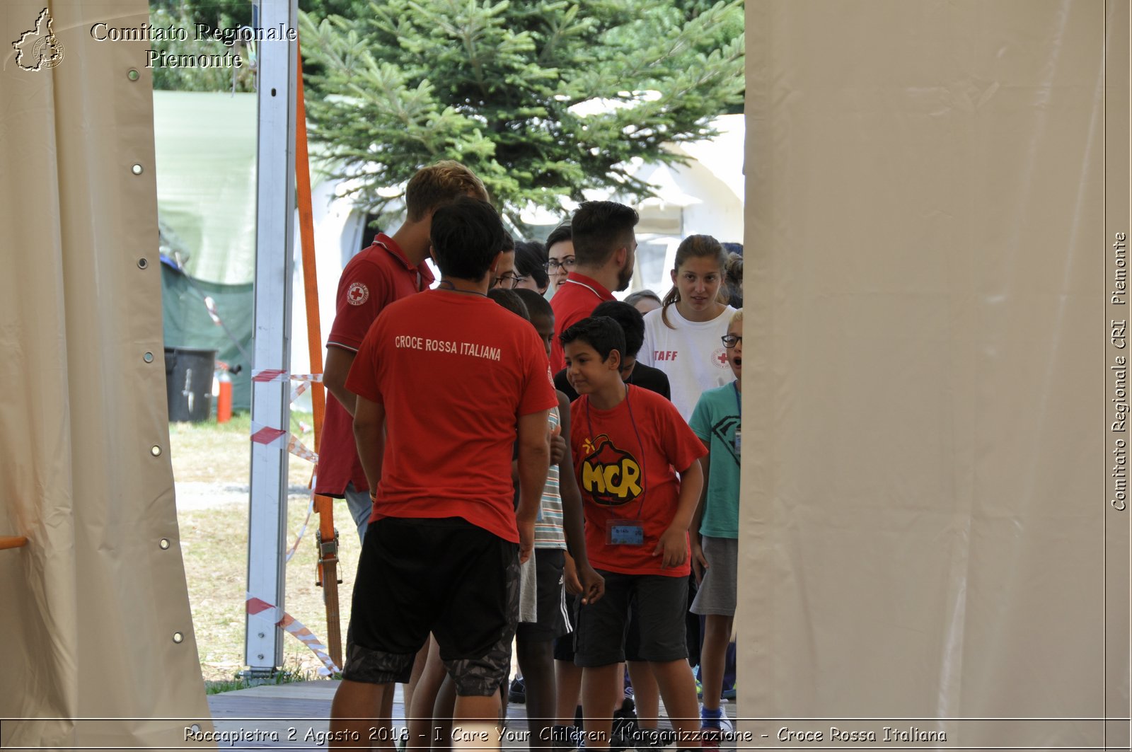 Roccapietra 2 Agosto 2018 - I Care Your Children, l'organizzazione - Croce Rossa Italiana- Comitato Regionale del Piemonte