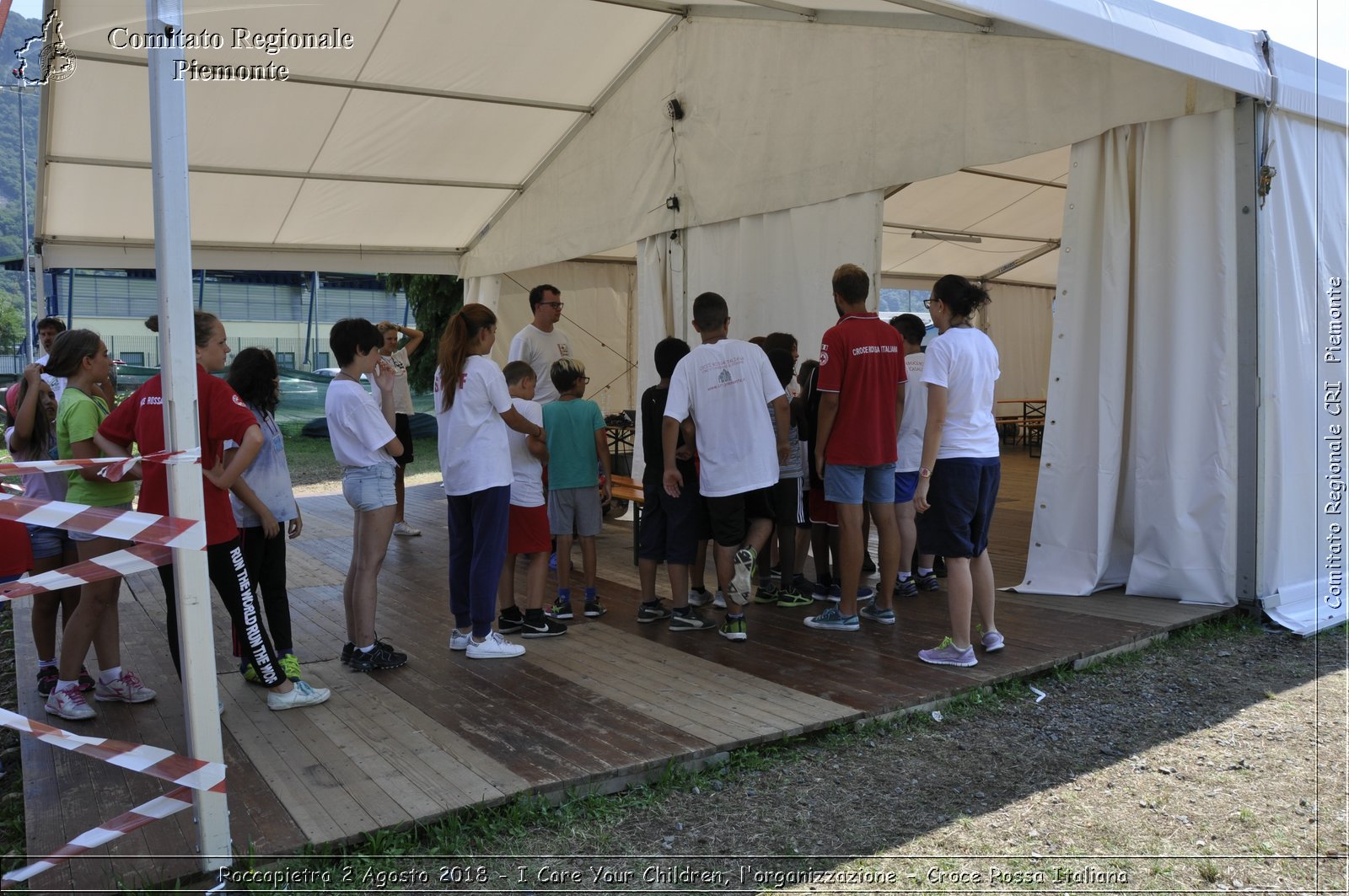 Roccapietra 2 Agosto 2018 - I Care Your Children, l'organizzazione - Croce Rossa Italiana- Comitato Regionale del Piemonte