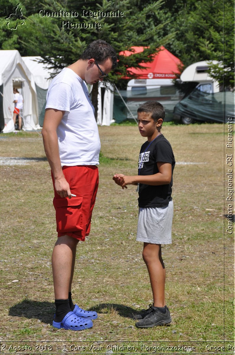 Roccapietra 2 Agosto 2018 - I Care Your Children, l'organizzazione - Croce Rossa Italiana- Comitato Regionale del Piemonte