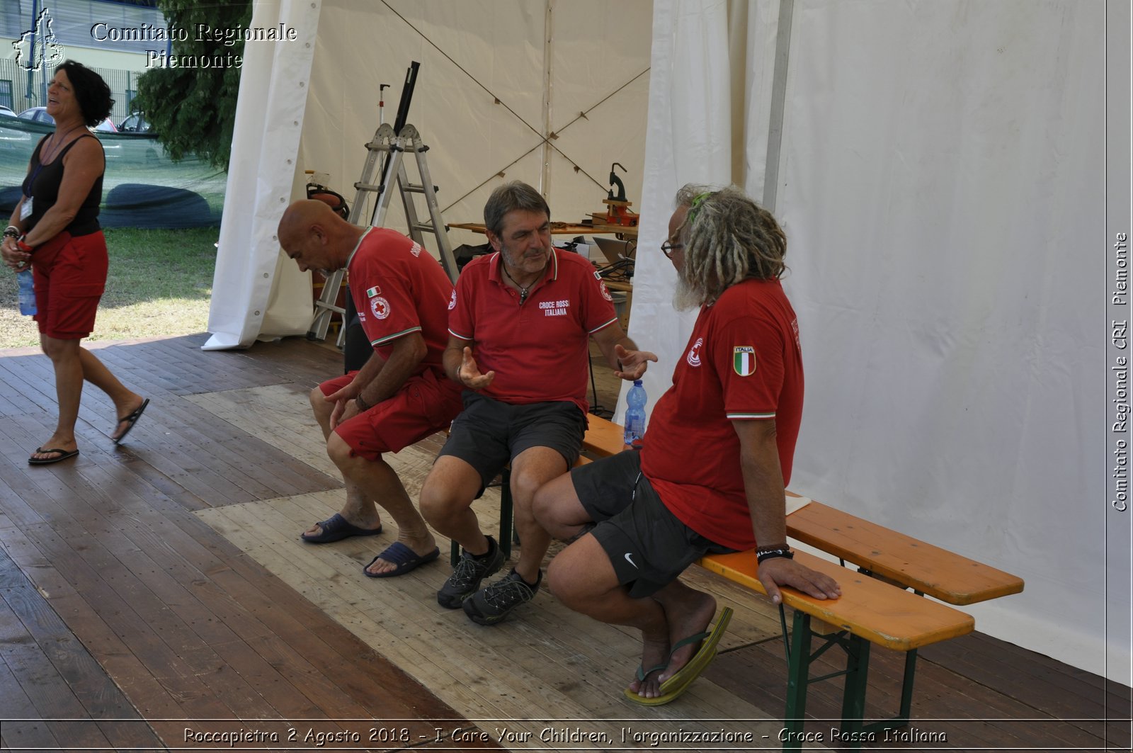 Roccapietra 2 Agosto 2018 - I Care Your Children, l'organizzazione - Croce Rossa Italiana- Comitato Regionale del Piemonte