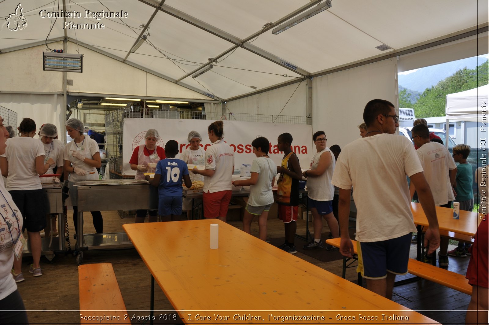 Roccapietra 2 Agosto 2018 - I Care Your Children, l'organizzazione - Croce Rossa Italiana- Comitato Regionale del Piemonte