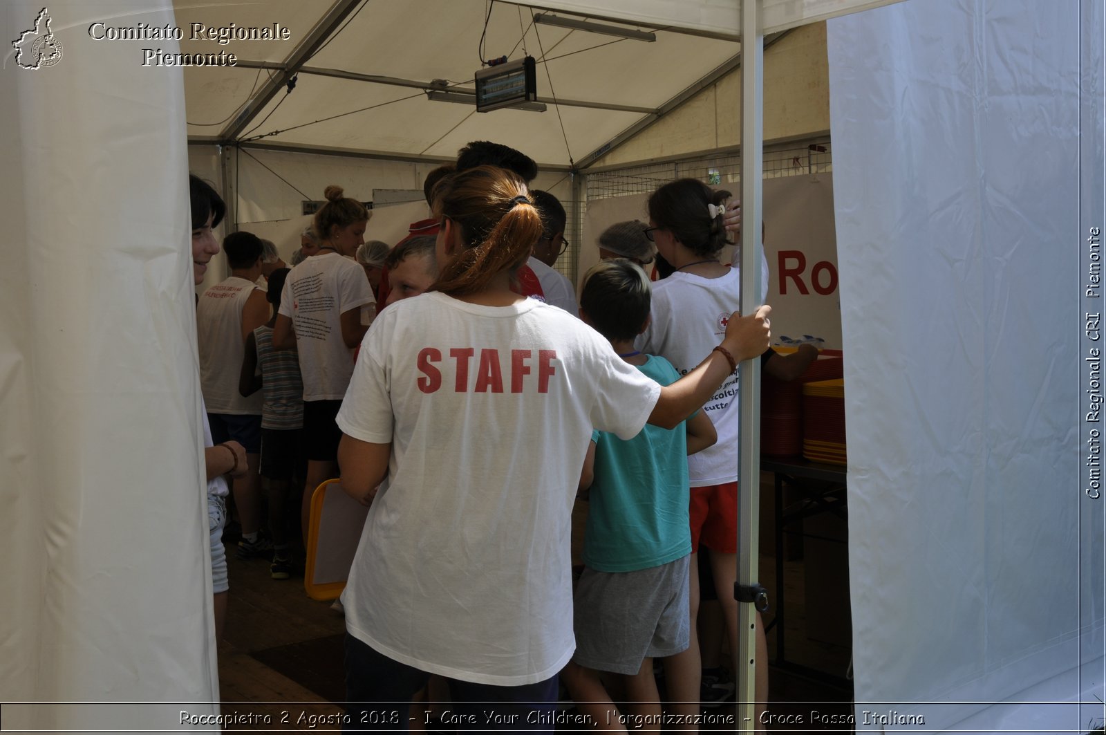 Roccapietra 2 Agosto 2018 - I Care Your Children, l'organizzazione - Croce Rossa Italiana- Comitato Regionale del Piemonte