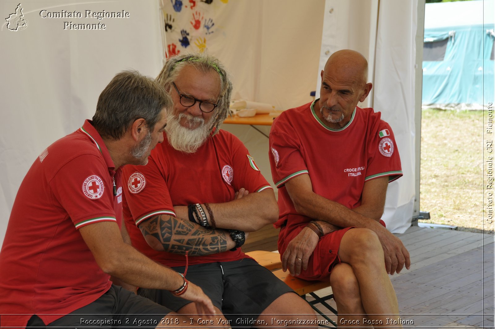 Roccapietra 2 Agosto 2018 - I Care Your Children, l'organizzazione - Croce Rossa Italiana- Comitato Regionale del Piemonte