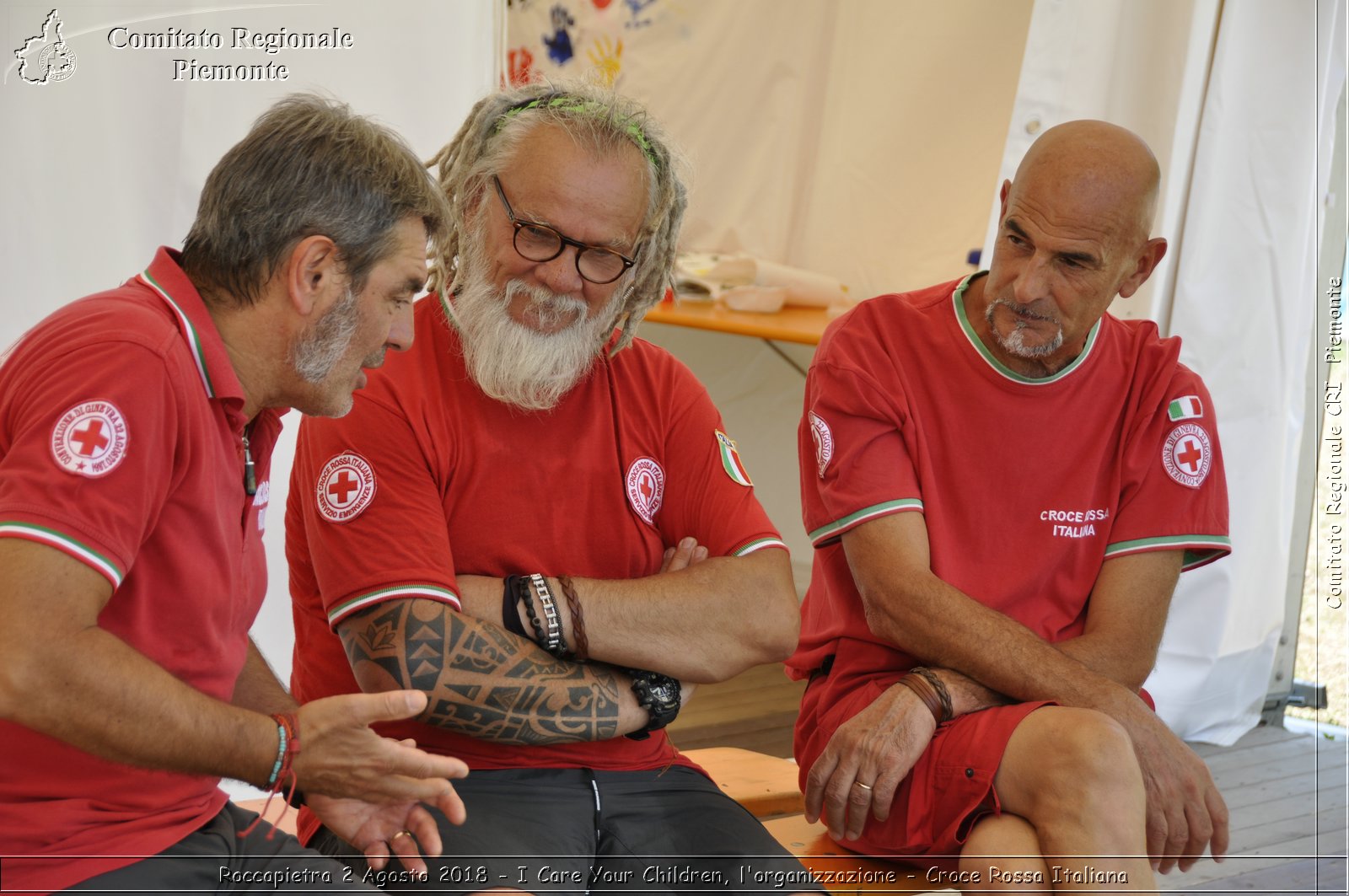 Roccapietra 2 Agosto 2018 - I Care Your Children, l'organizzazione - Croce Rossa Italiana- Comitato Regionale del Piemonte